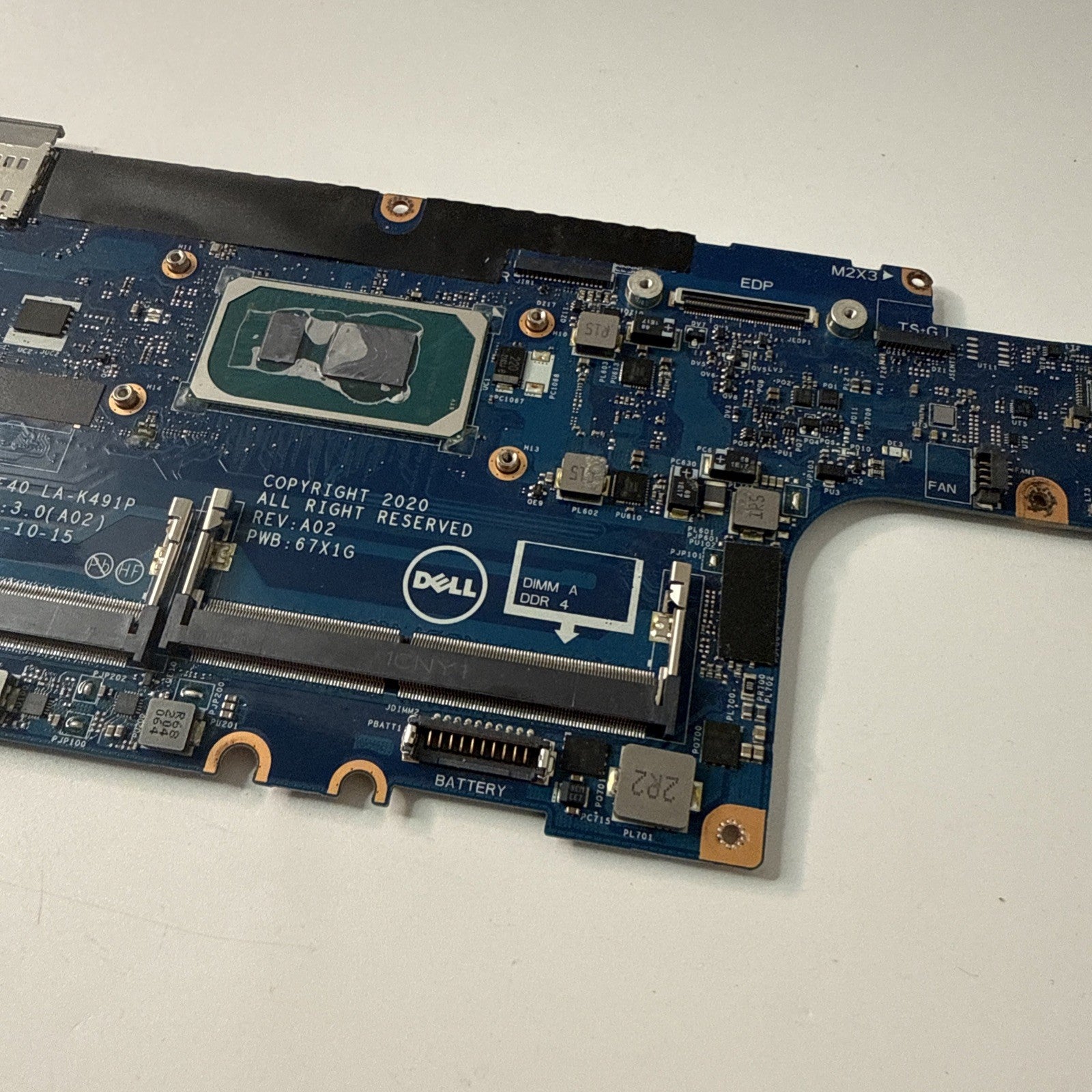 Dell Latitude 5420 Intel i5-1145G7 Motherboard GDF40 LA-K491P  (WORKS!) Chipped
