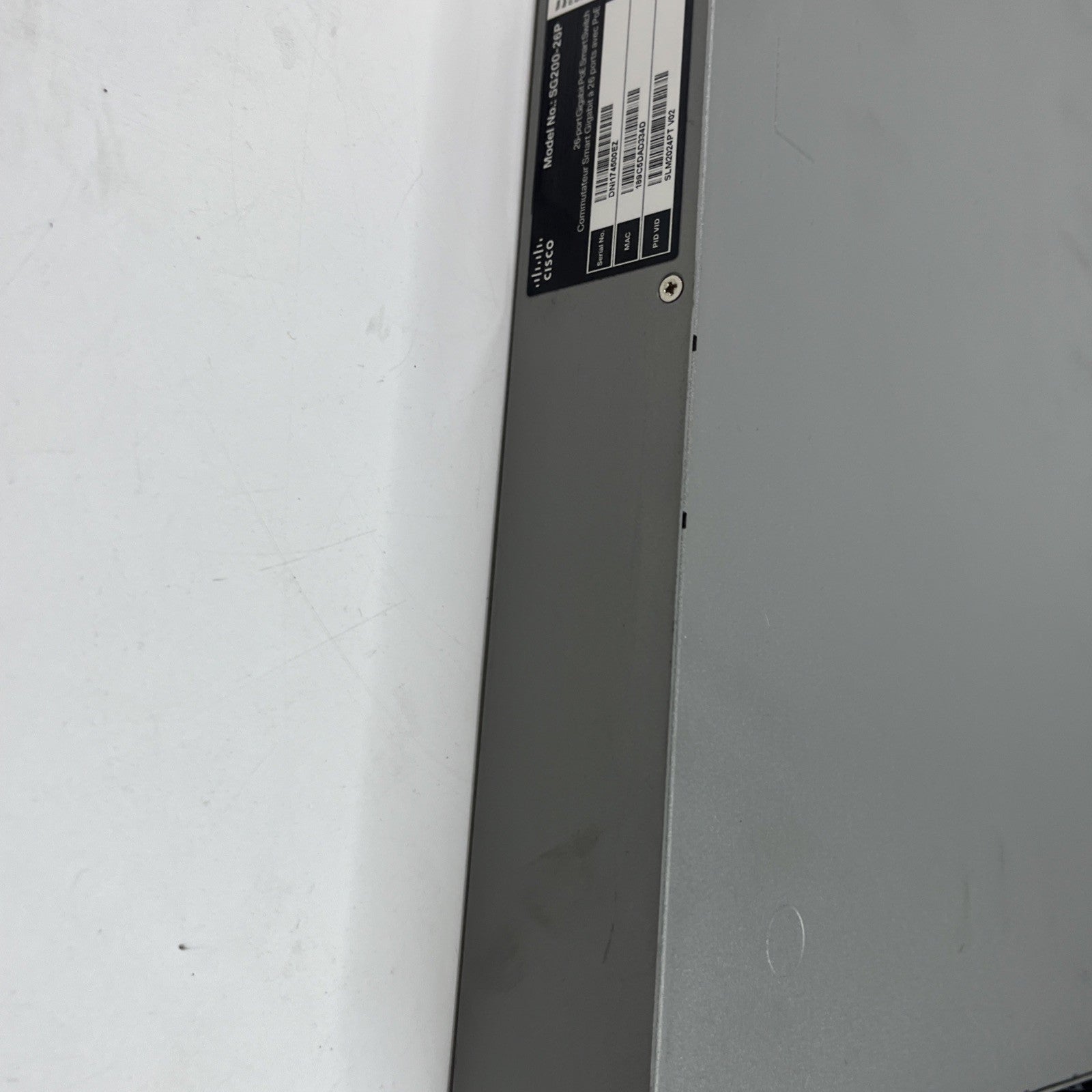 Cisco SG200-26P 26-Port Gigabit PoE Smart Switch - Black, FEW MINOR.