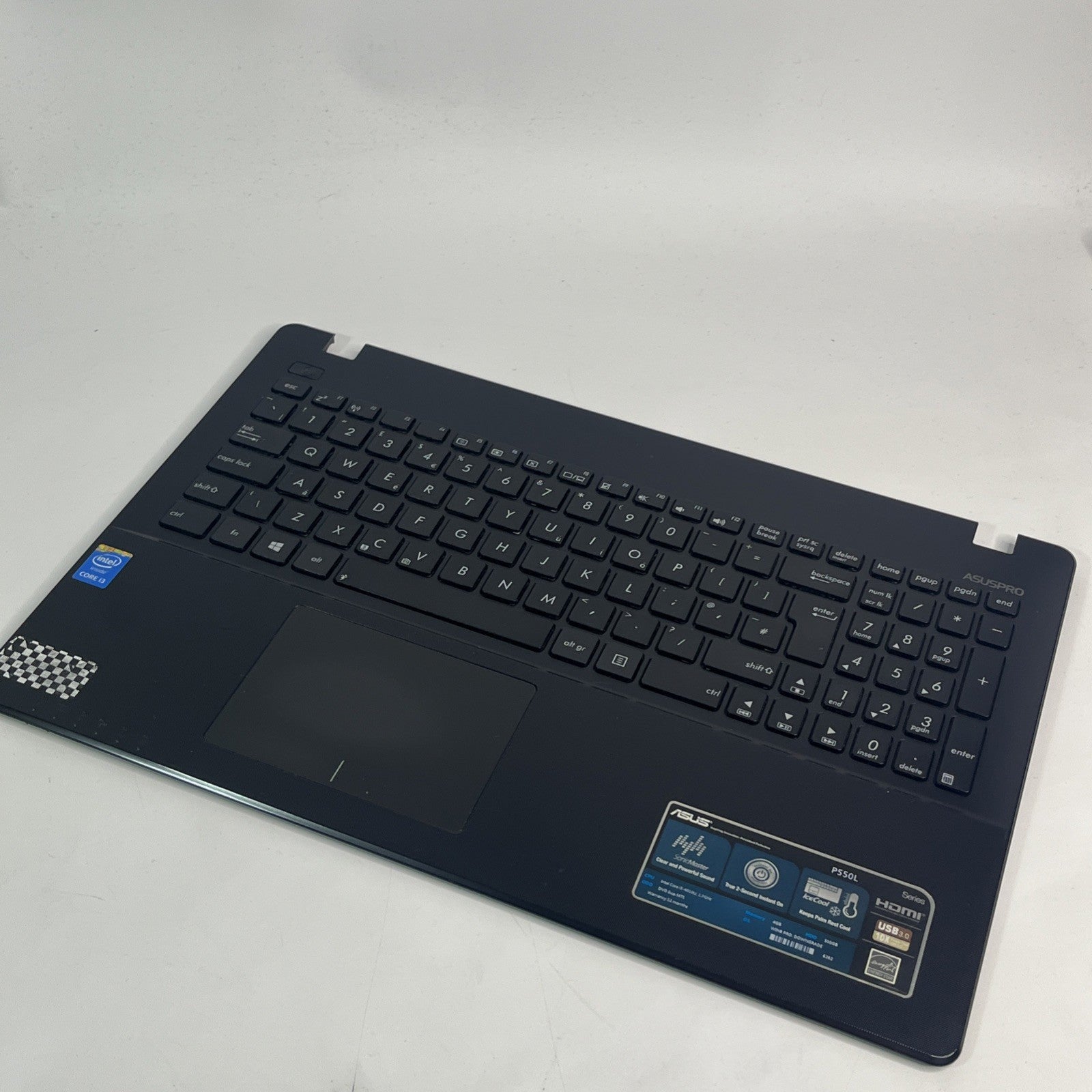 Genuine Black Asus P550L Palmrest & Keyboard And Touchpad 13N0-PEA1F11
