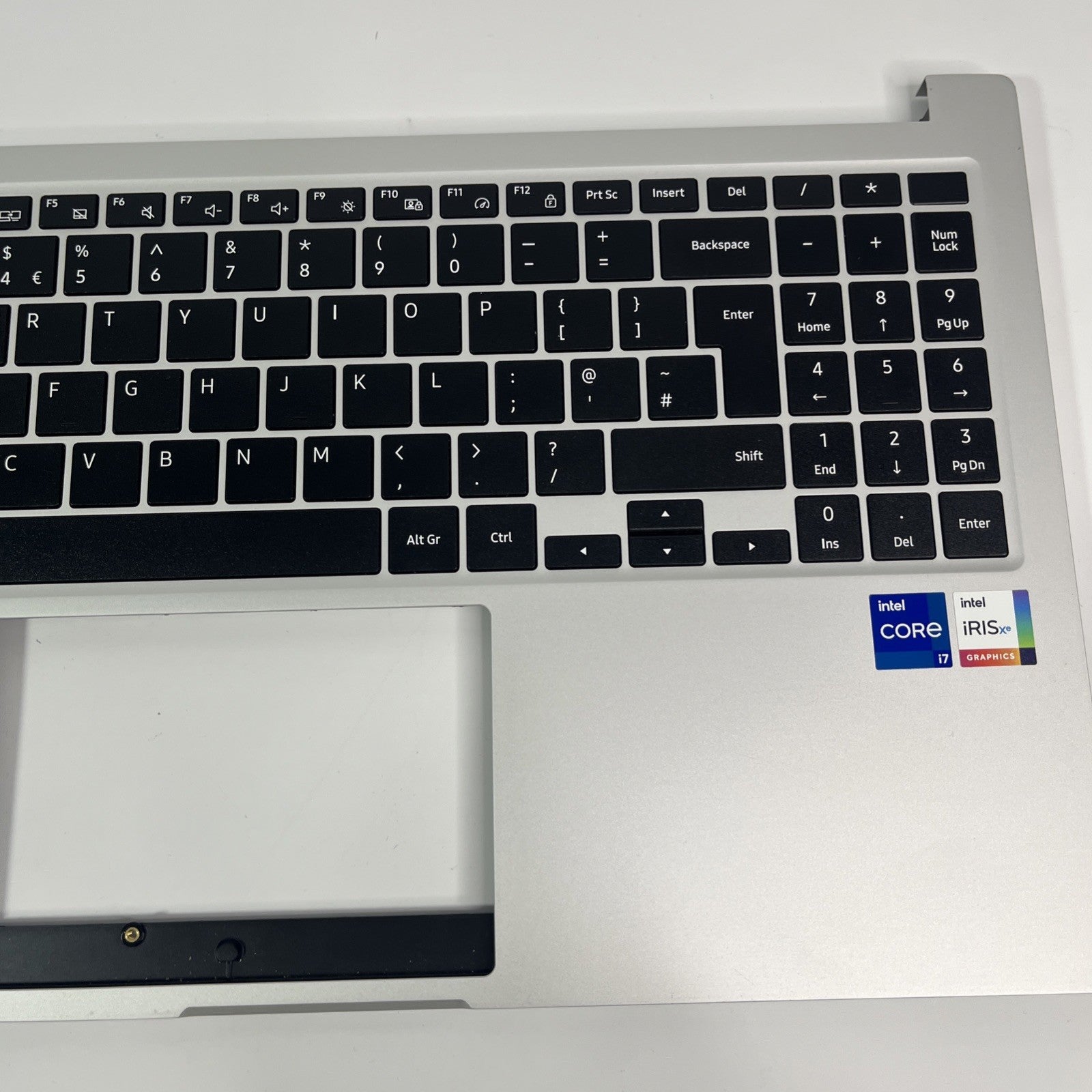Genuine silver Samsung Galaxy NP750XDA  Palmrest & Keyboard&Speakers.missing Key