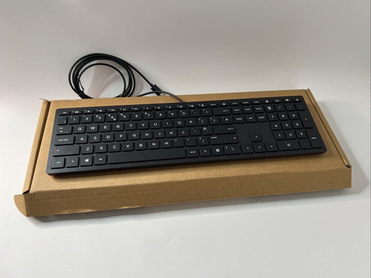 HP Lifestyle TPC-P001K 928922-031 USB Wired UK English Keyboard Black