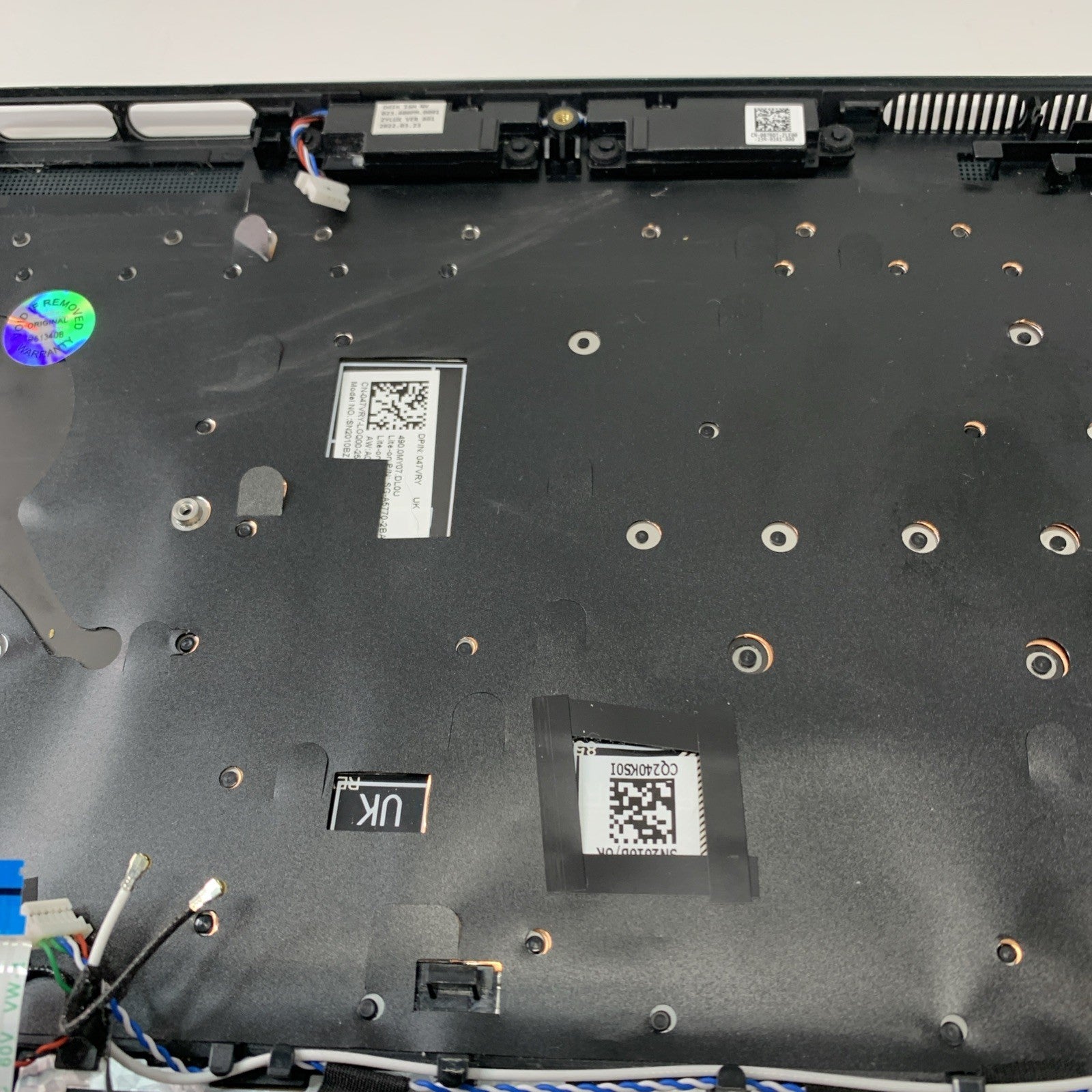 Dell Inspiron 16 7620 Complete Palmrest Assembly UK Keyboard  0RYX3M