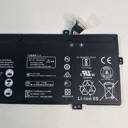 HB4593R1ECW- Laptop Battery for Huawei MateBook 14 2020 2021 AMD KLVL-WFH9