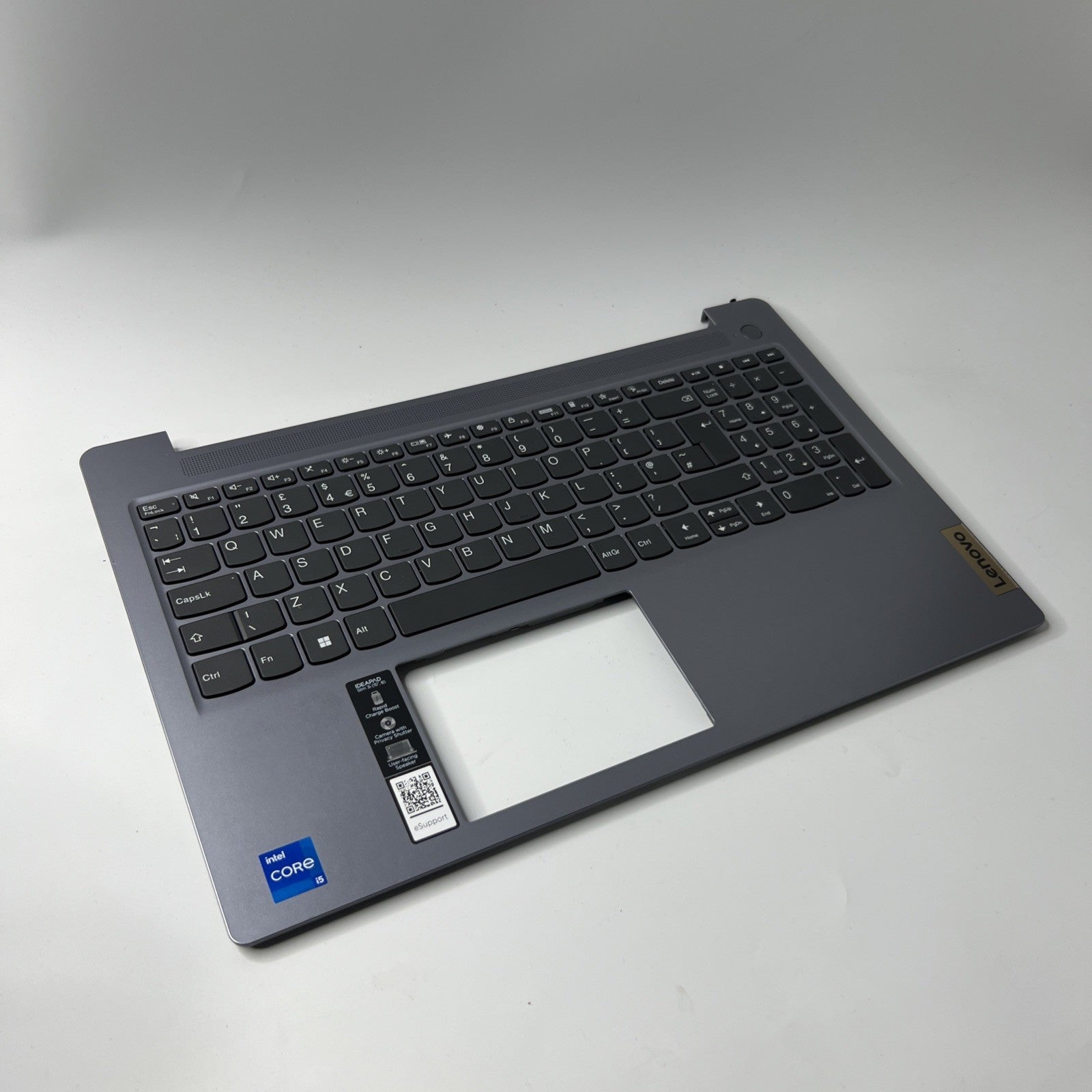 Genuine Lenovo Ideapad Slim 3 15IAH8 Palmrest Assembly UK Keyboard Grey  AM3AT00