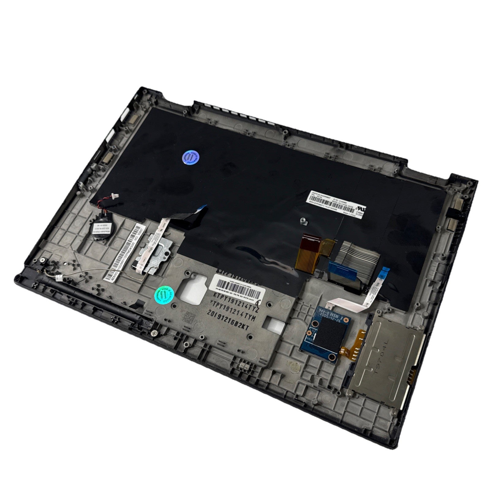 Genuine Lenovo x390 yoga Palmrest Assembly UK Keyboard (1 Key Missing)