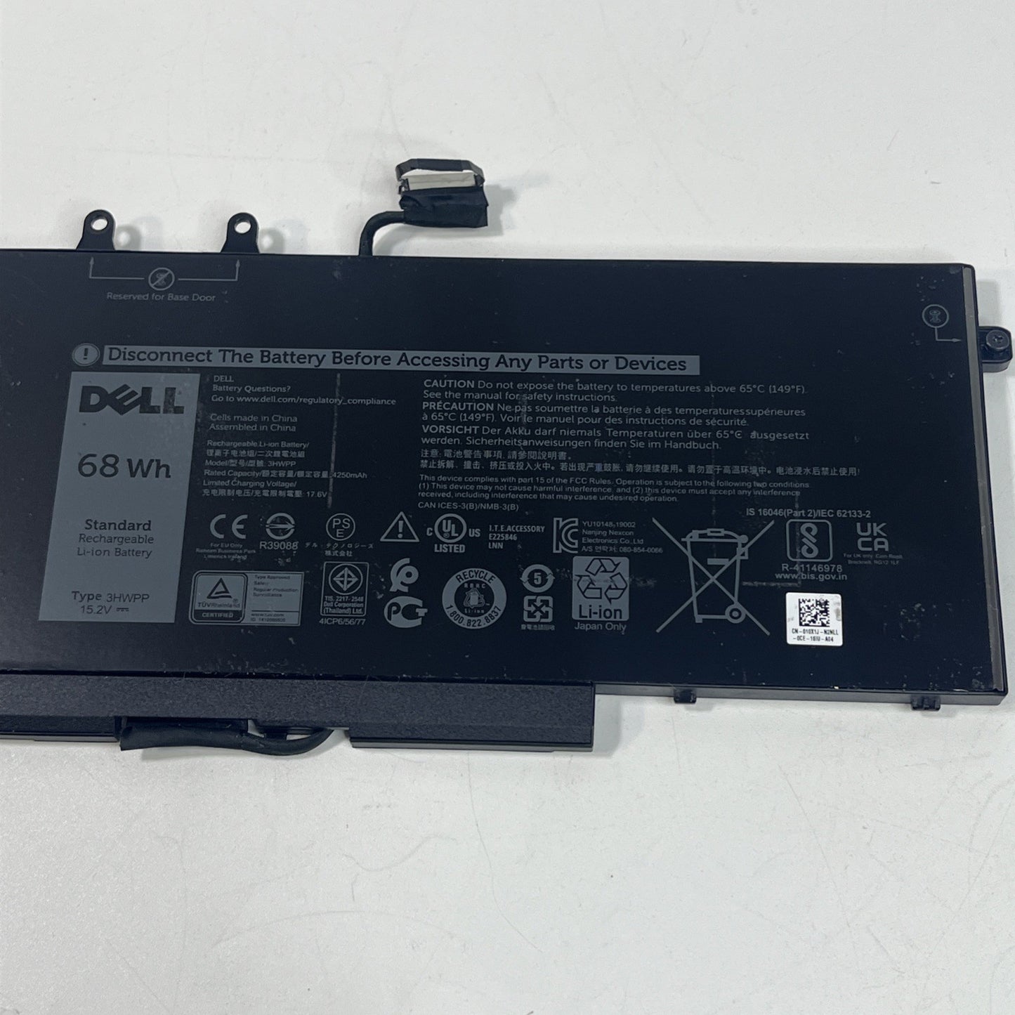 Genuine 3HWPP Battery For Dell Latitude 5510 health Fair