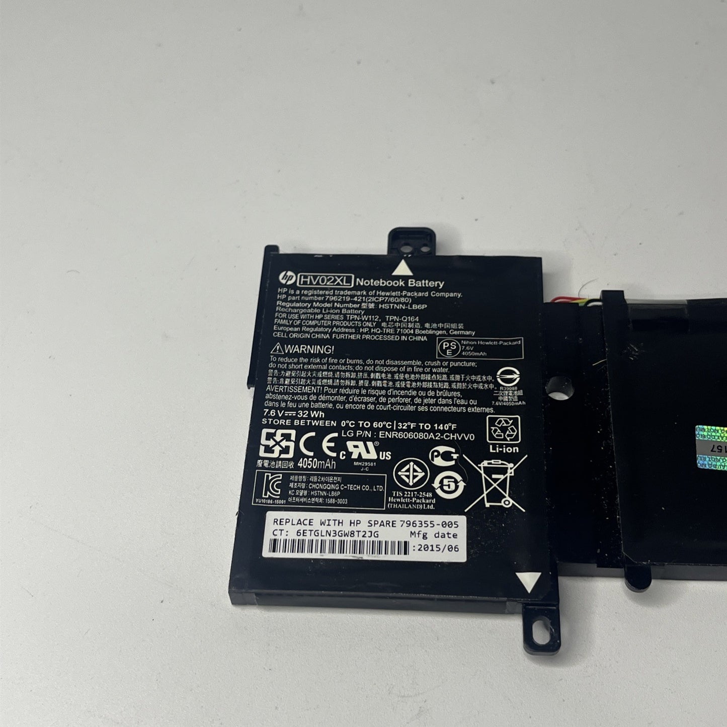 Genuine HV02XL Battery for HP Pavilion X360 Very Good Condition