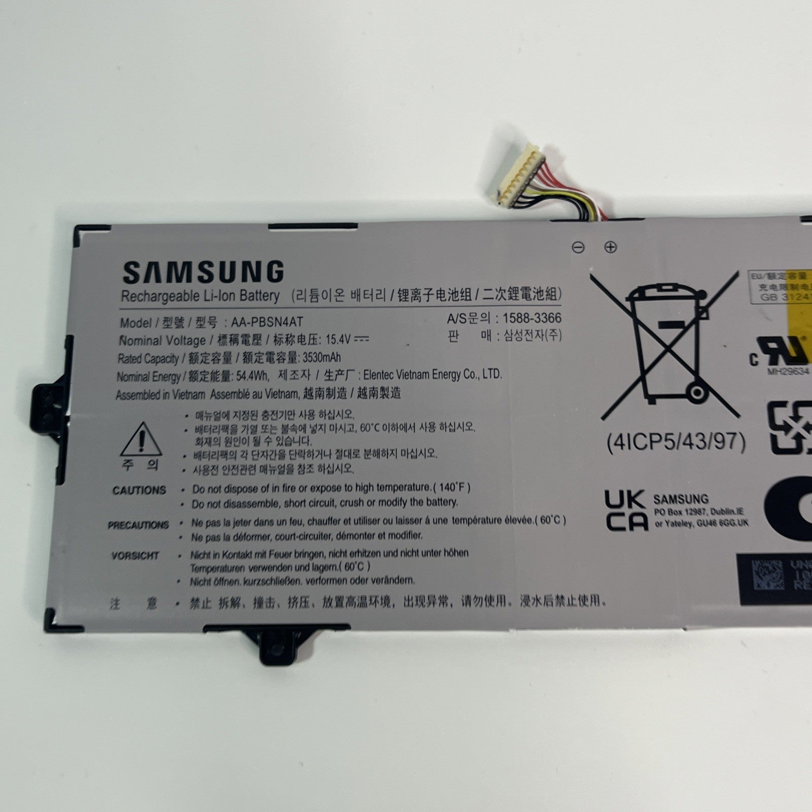 For original SAMSUNG Galaxy Book Flex2 NP750XDA NP750Xgk  AA-PBSN4AT battery
