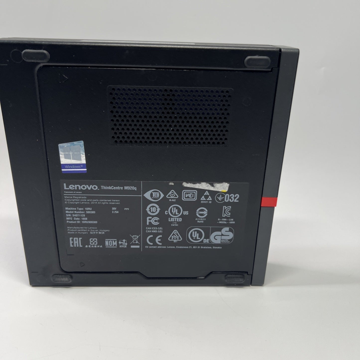 Lenovo ThinkCentre M920q Tiny i5-8500T 8GB RAM 256GB SSD Windows 11 Pro