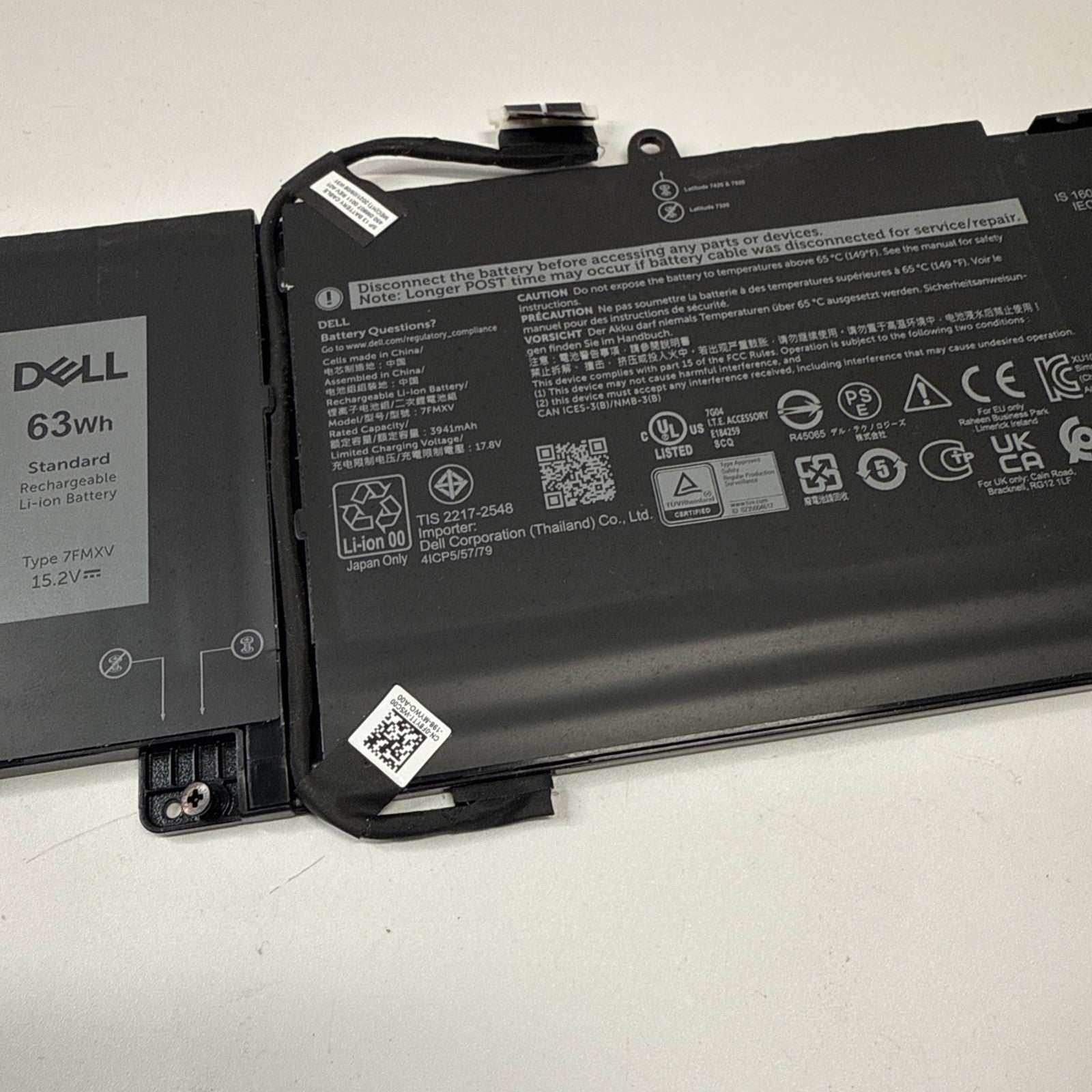 Dell Latitude 5320 Genuine Battery 7FMXV DP/N 0TN2GY (FAIR)