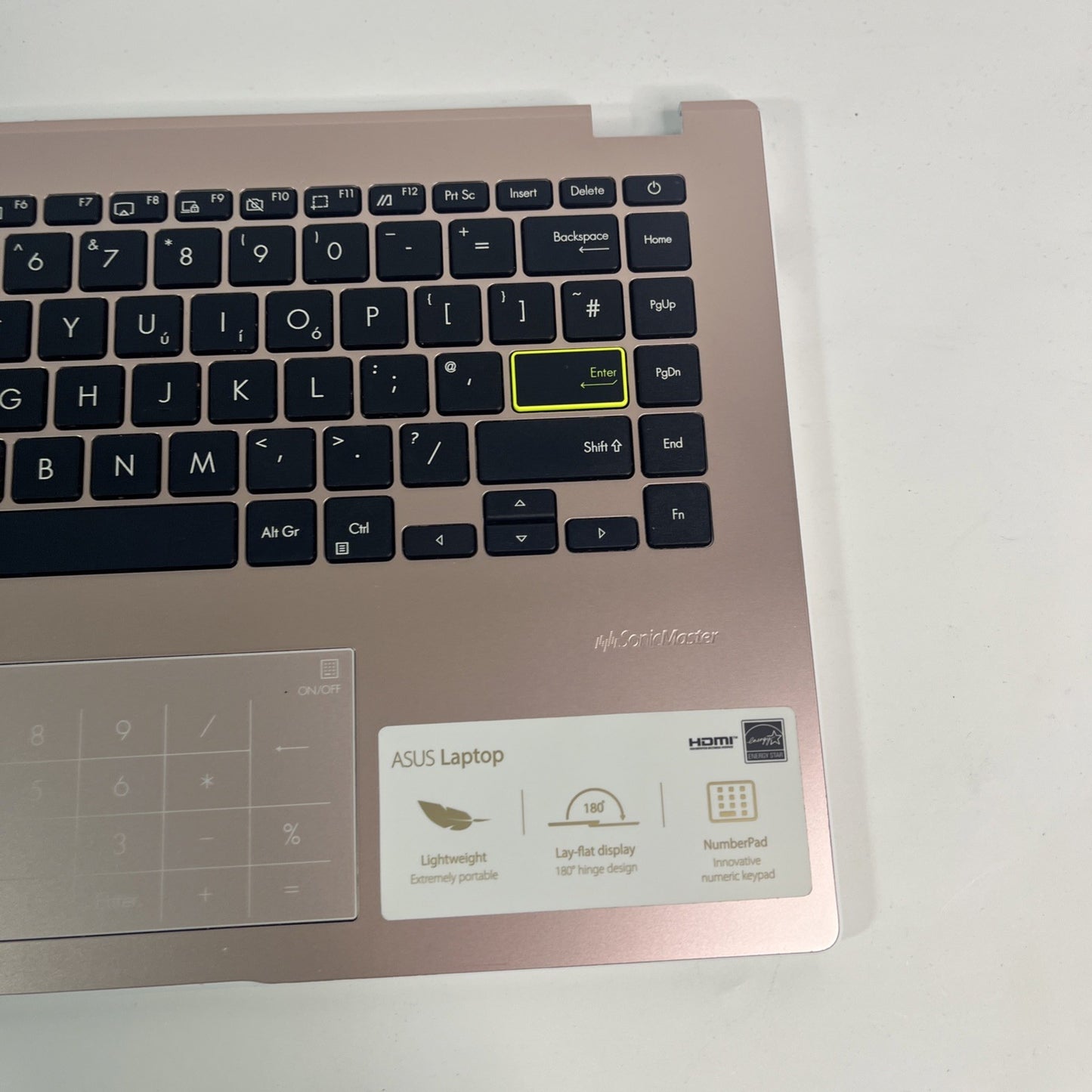 Genuine Asus Top Palmrest And  Keyboard ,E410K Rose Gold 3bbkwtajn70