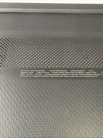 Genuine HP 15s-fq0501sa Bottom Base Case Cover EA0P5010120
