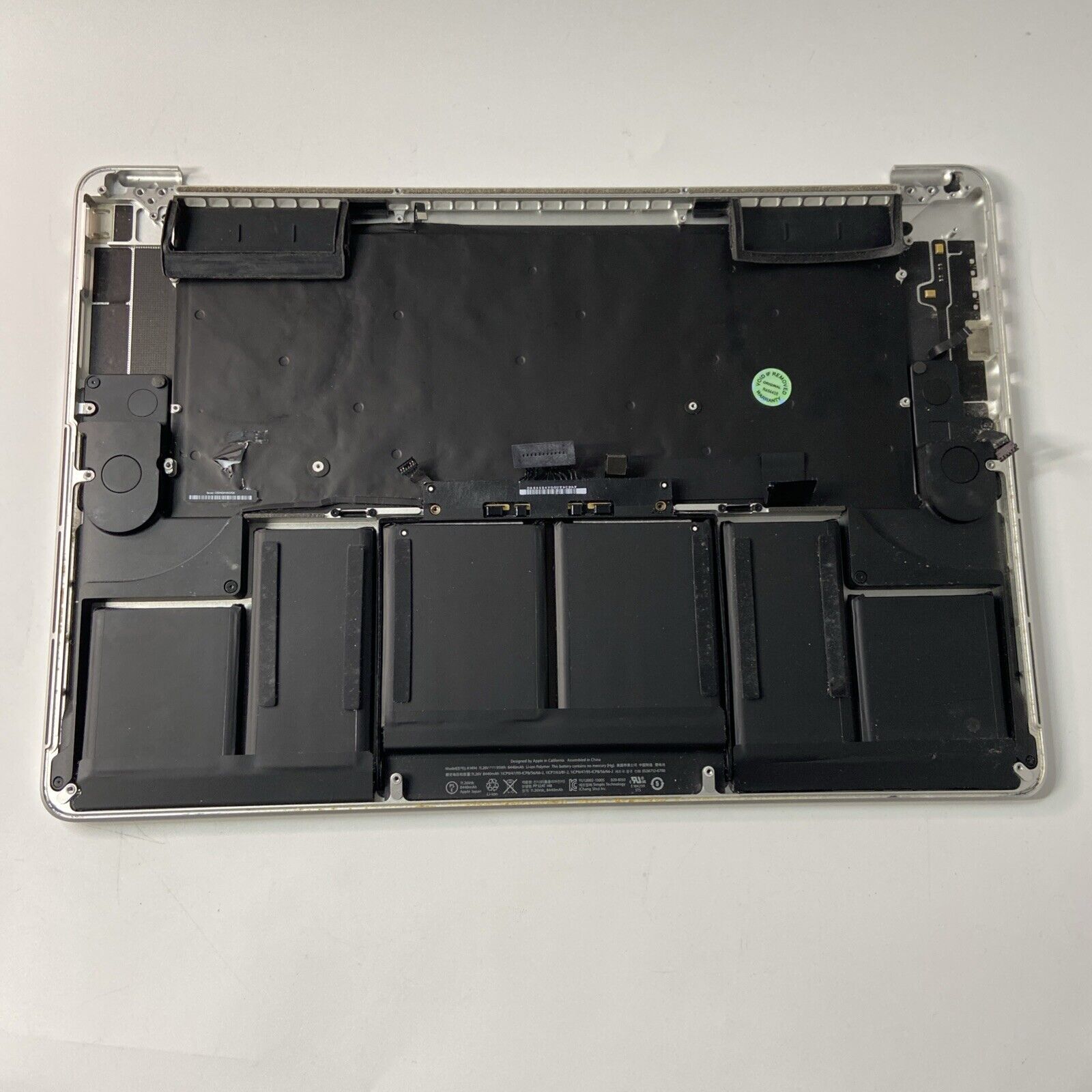 MacBook Pro 15" A1398 2014 Palmrest Top Case Cover UK Keyboard Silver + Battery