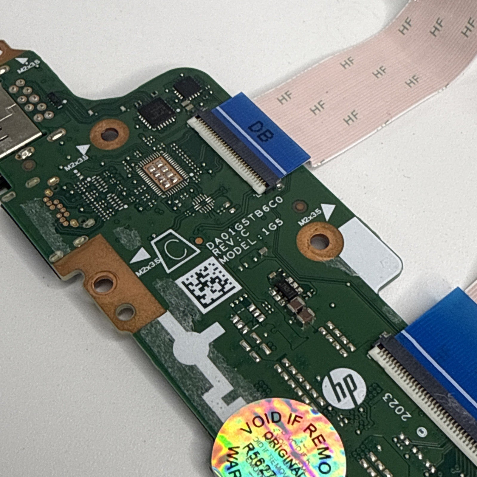 HP Chromebook 14A-NF0002SA USB I/O Port Board And Connectors