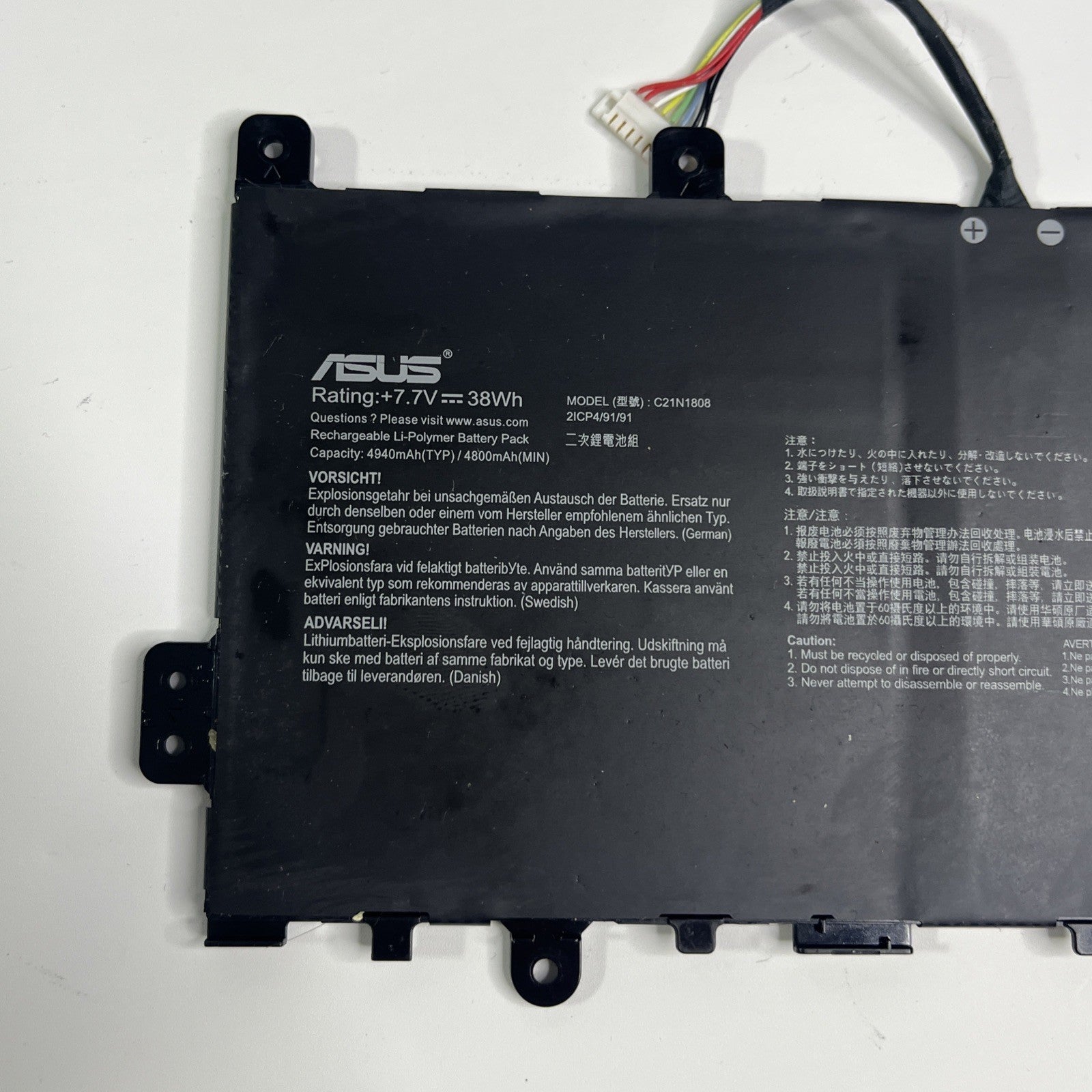 Battery For Asus Chromebook C423N 14 Series 38Wh C21N1808 Good Health