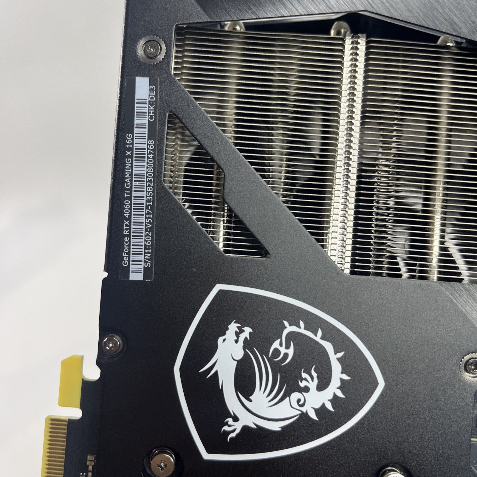 MSI GeForce RTX 4060 Ti GAMING X 16G Computer Graphics Card. Power Up No Display
