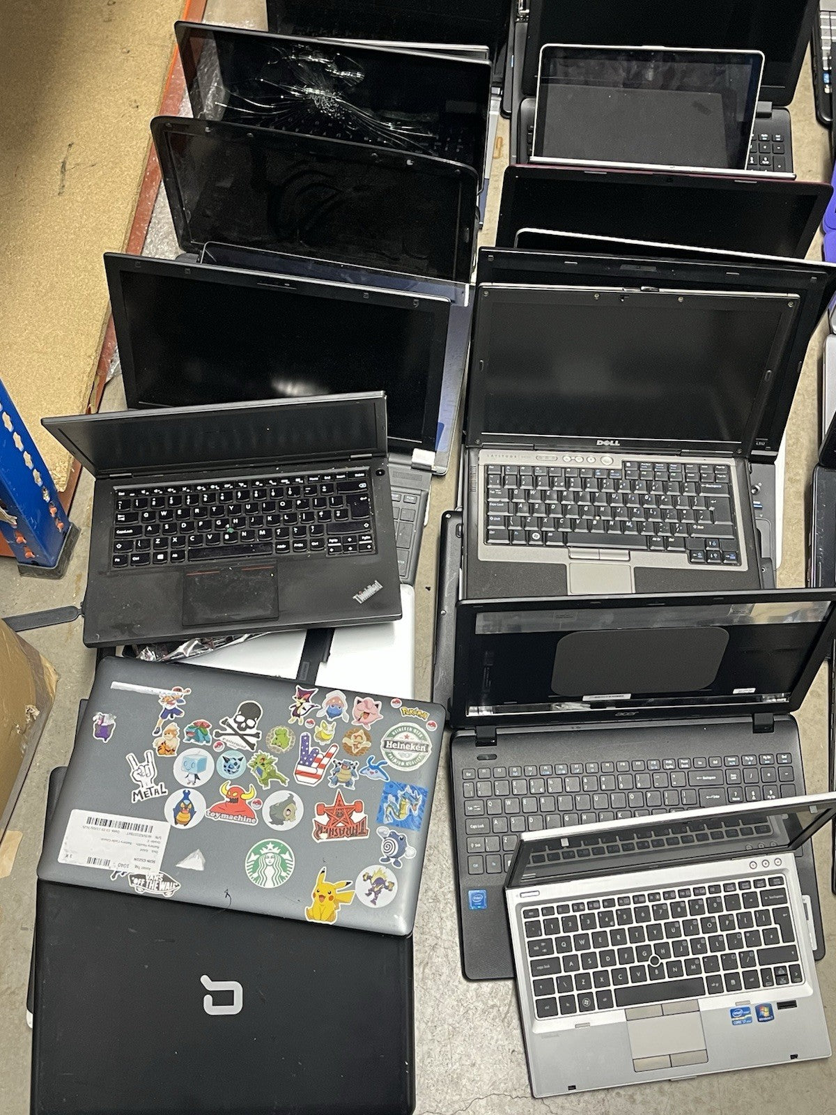 50x Mixed Laptops For Repair/Parts PCs No Ram/hdd Collection Only