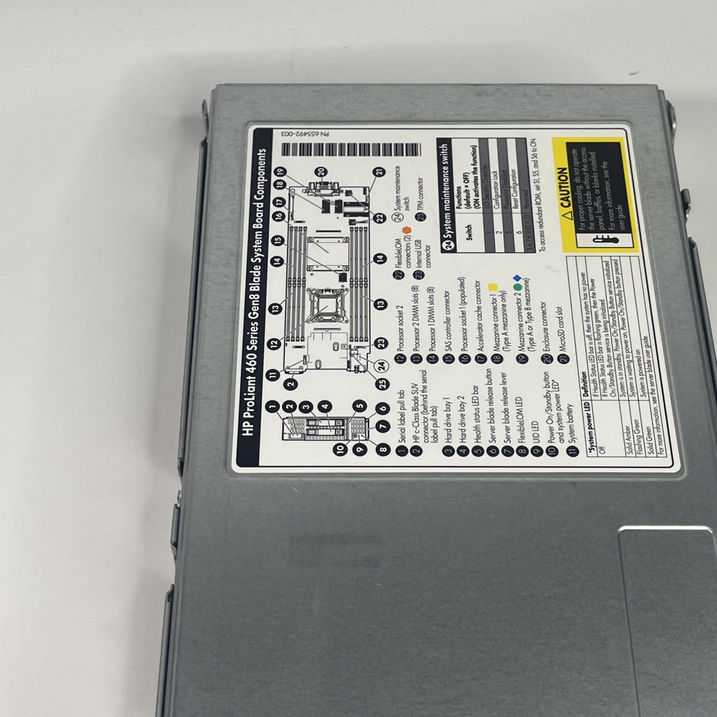 HP ProLiant BL460c Gen8 G8 2x six-Core E5-2640 XEON 2.5GHz 48G RAM.No Hard Drive
