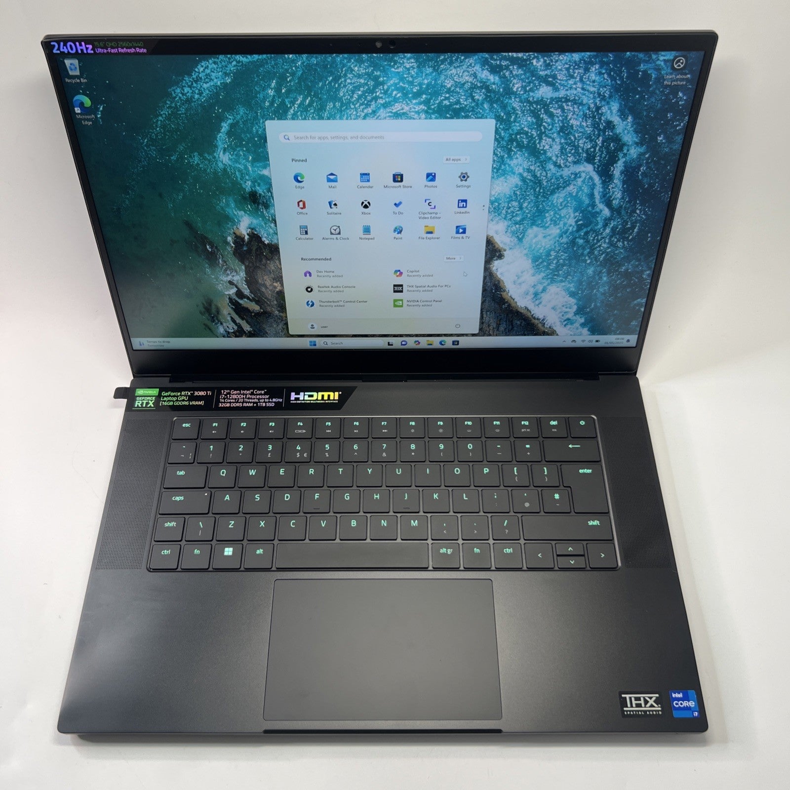 Razer Blade 15 Advanced RZ09-0421 Intel i7-12800H 32GB RAM 1TB SSD RTX 3080Ti