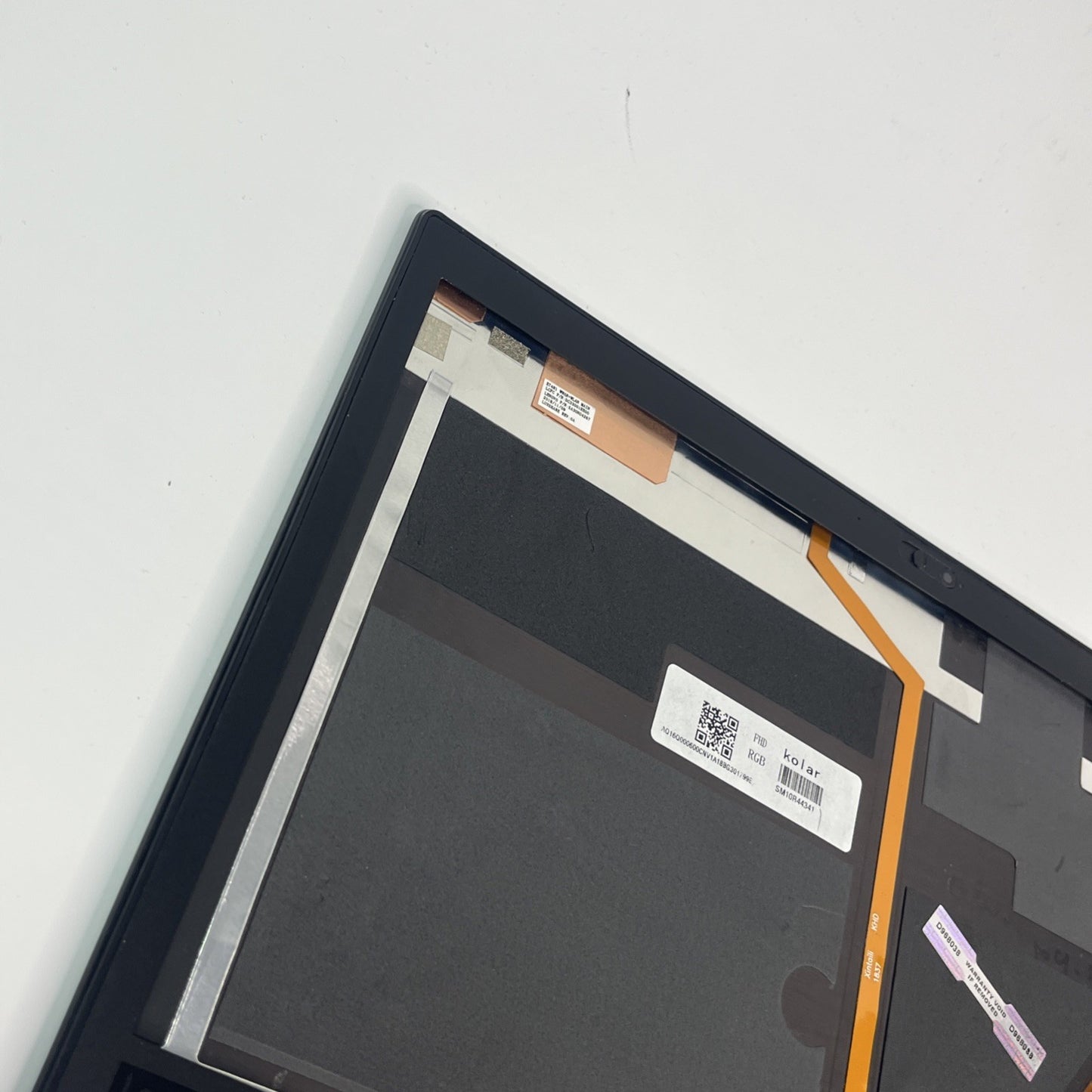 Lenovo ThinkPad T480s Series AQ16Q00060 Complete Top Lid Cover, Cables, Hinges.