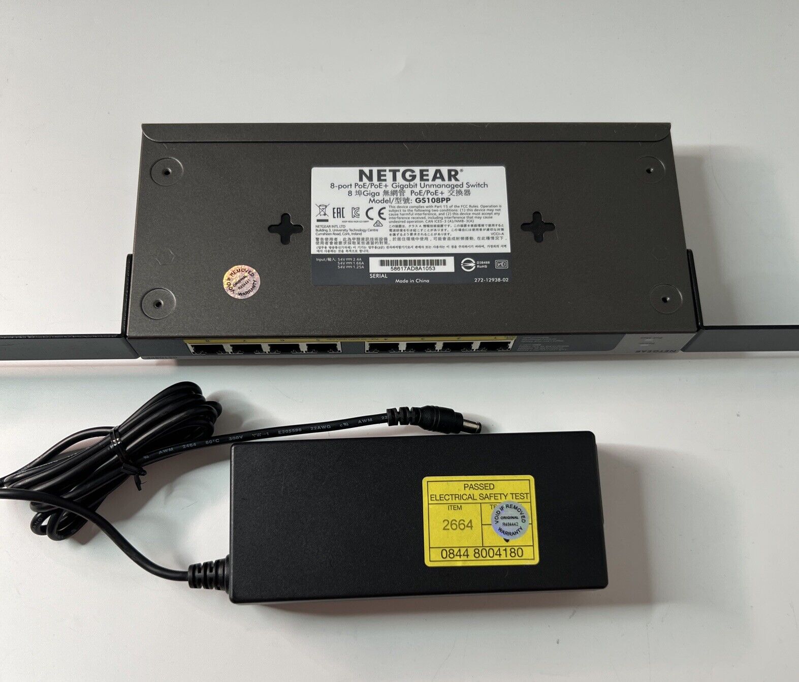 NETGEAR GS108PP 8-Ports Ethernet Switch
