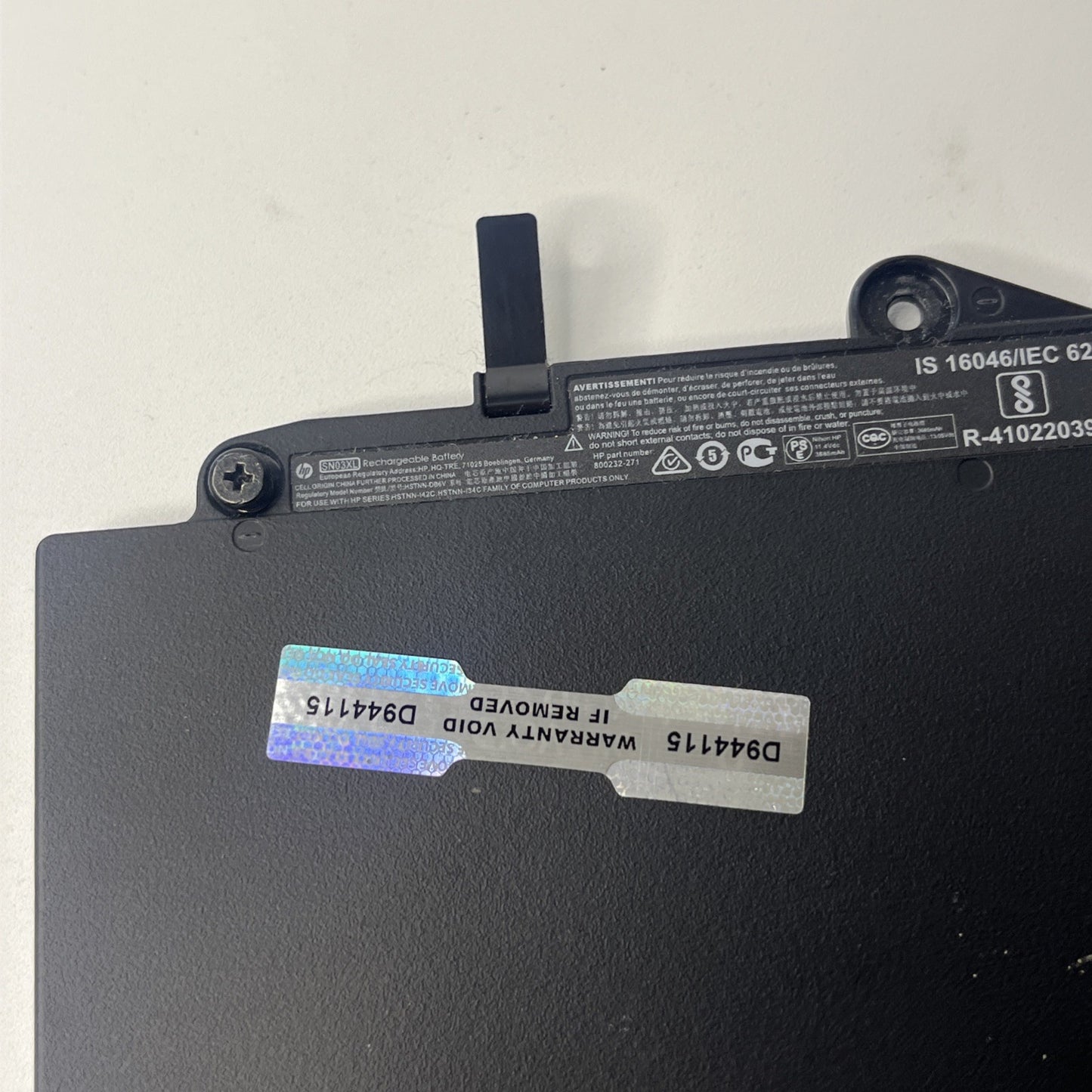 Genuine SN03XL Battery for HP EliteBook 820 G3  Very Good Condition