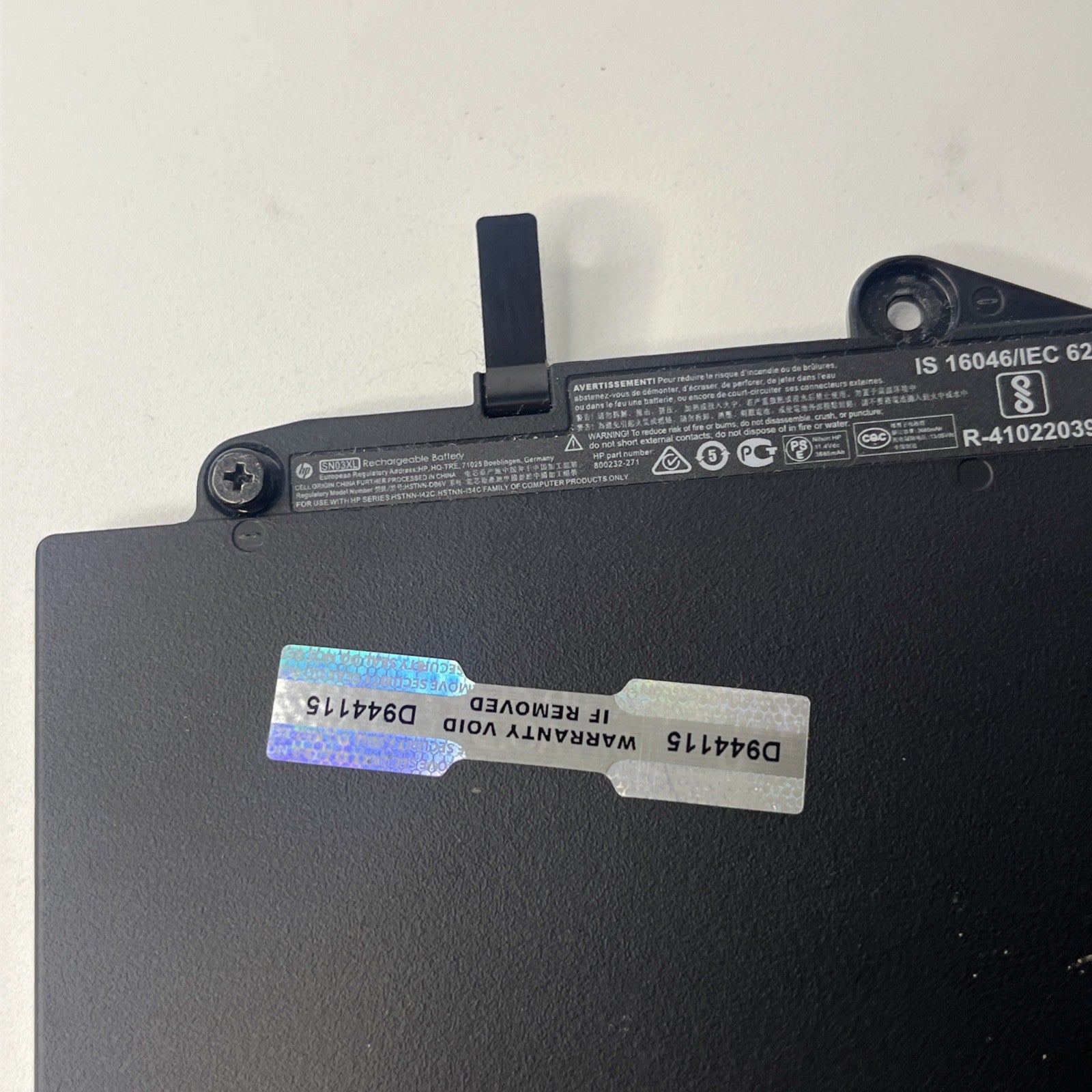 Genuine SN03XL Battery for HP EliteBook 820 G3  Very Good Condition