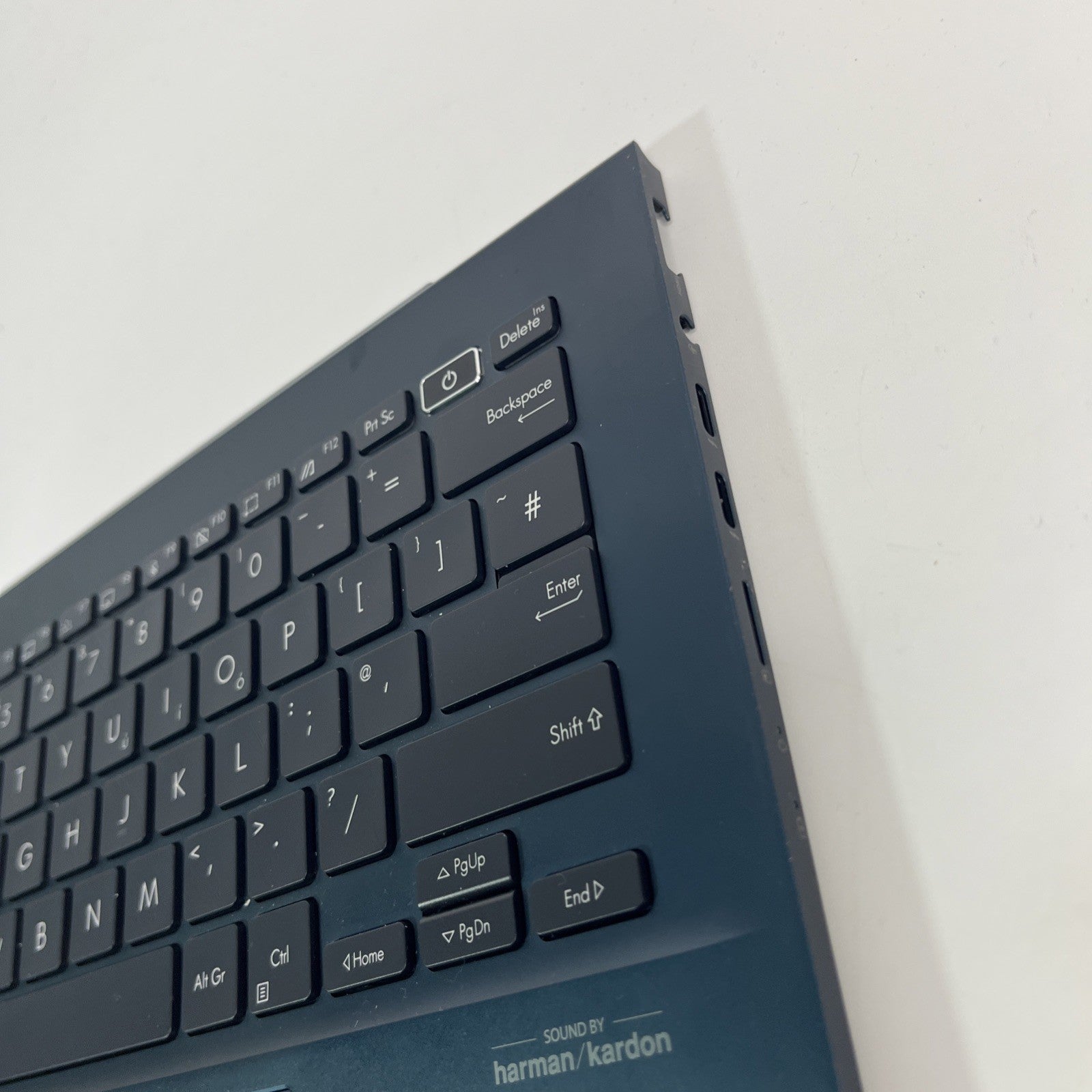 Blue ASUS ZENBOOK 14 FLIP OLED UX3402V Palmrest, Keyboard ,speaker & Touchpad.