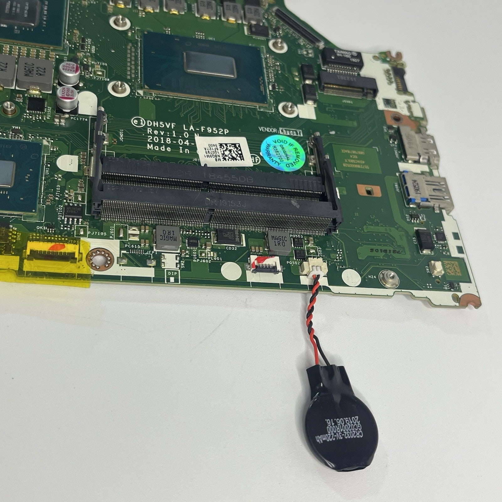 ACER AN515-52 Motherboard DH5VF LA-F952P Intel Core i5-8300H GPU GTX1050