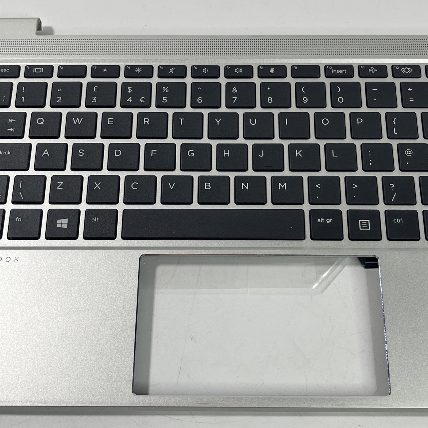Genuine Silver HP ProBook 440  G8 UK  Keyboard PALMREST & Speakers.