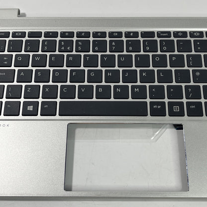Genuine Silver HP ProBook 440  G8 UK  Keyboard PALMREST & Speakers.
