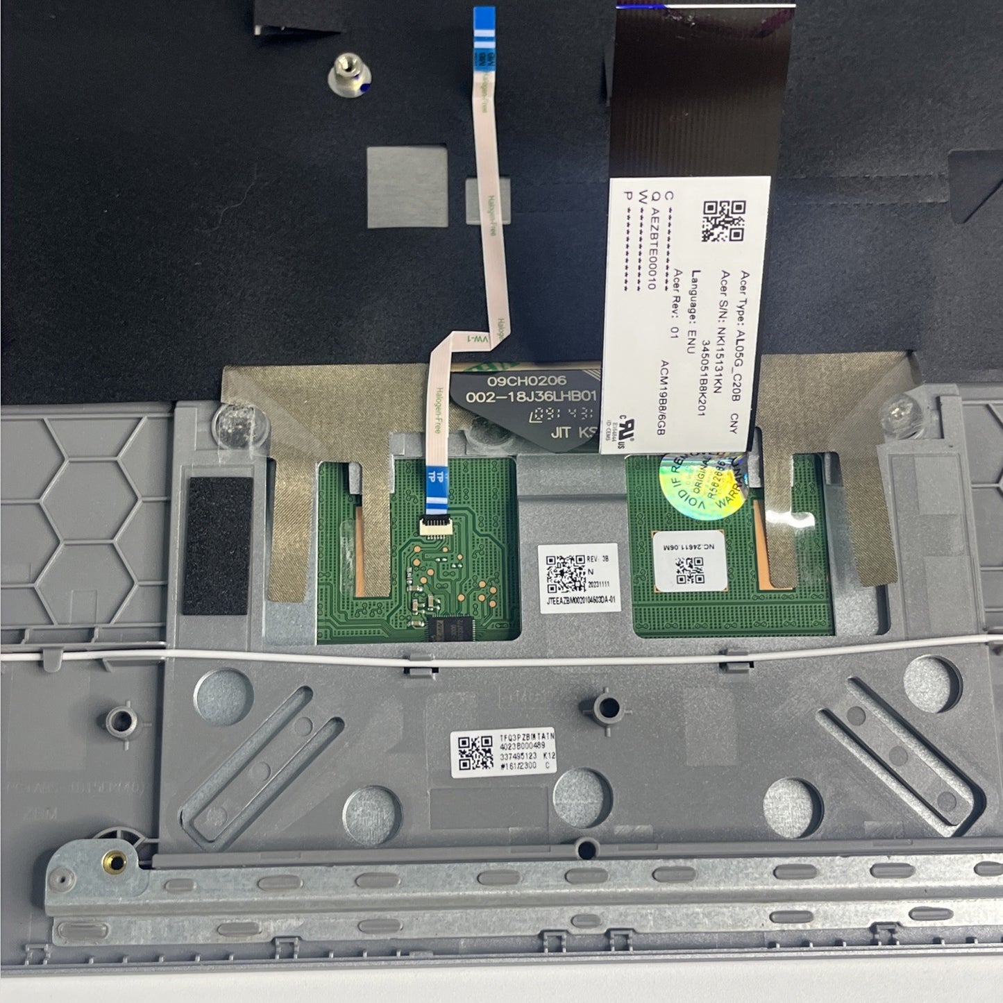 Genuine asus chromebook 315-4H palmster And Touchpad Sliver