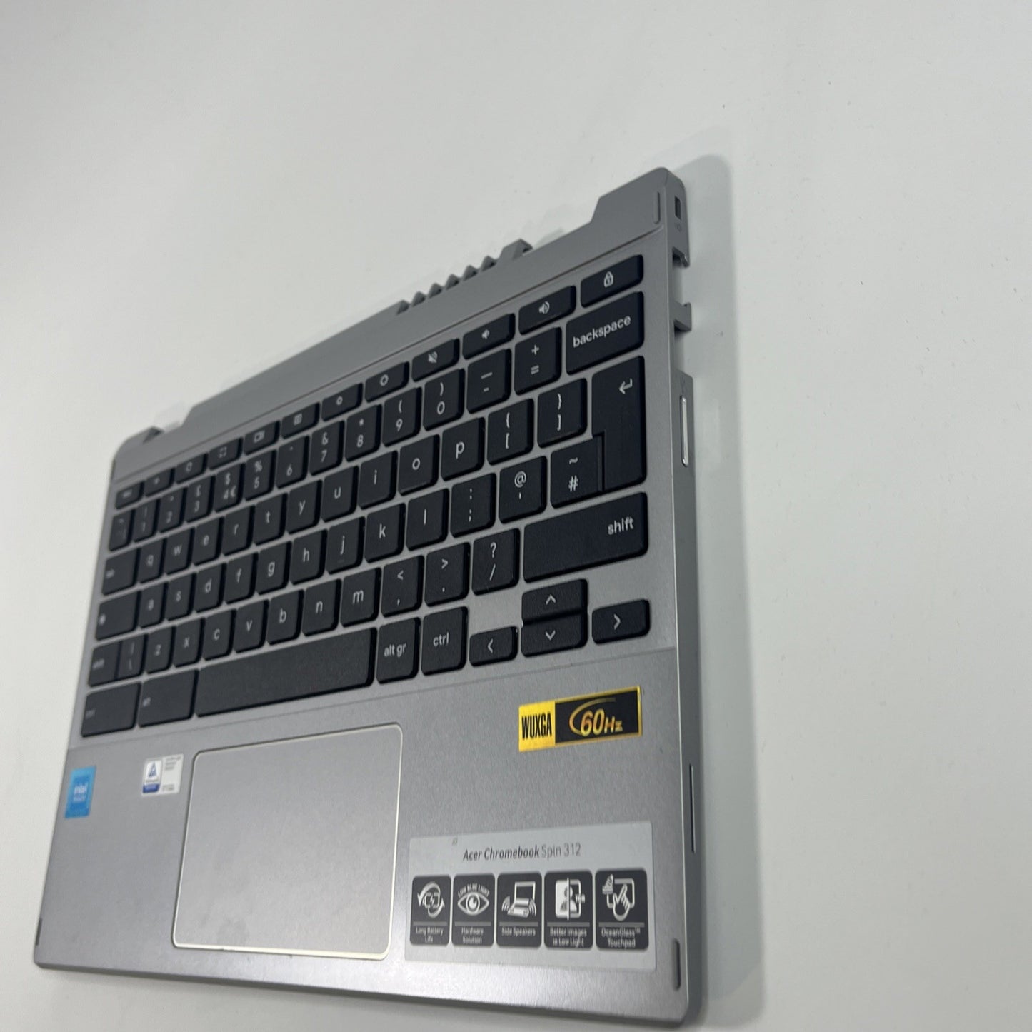 Acer Chromebook Spin CP312-1H Palmrest, Keyboard & Touchpad Silver.DA-47T-011
