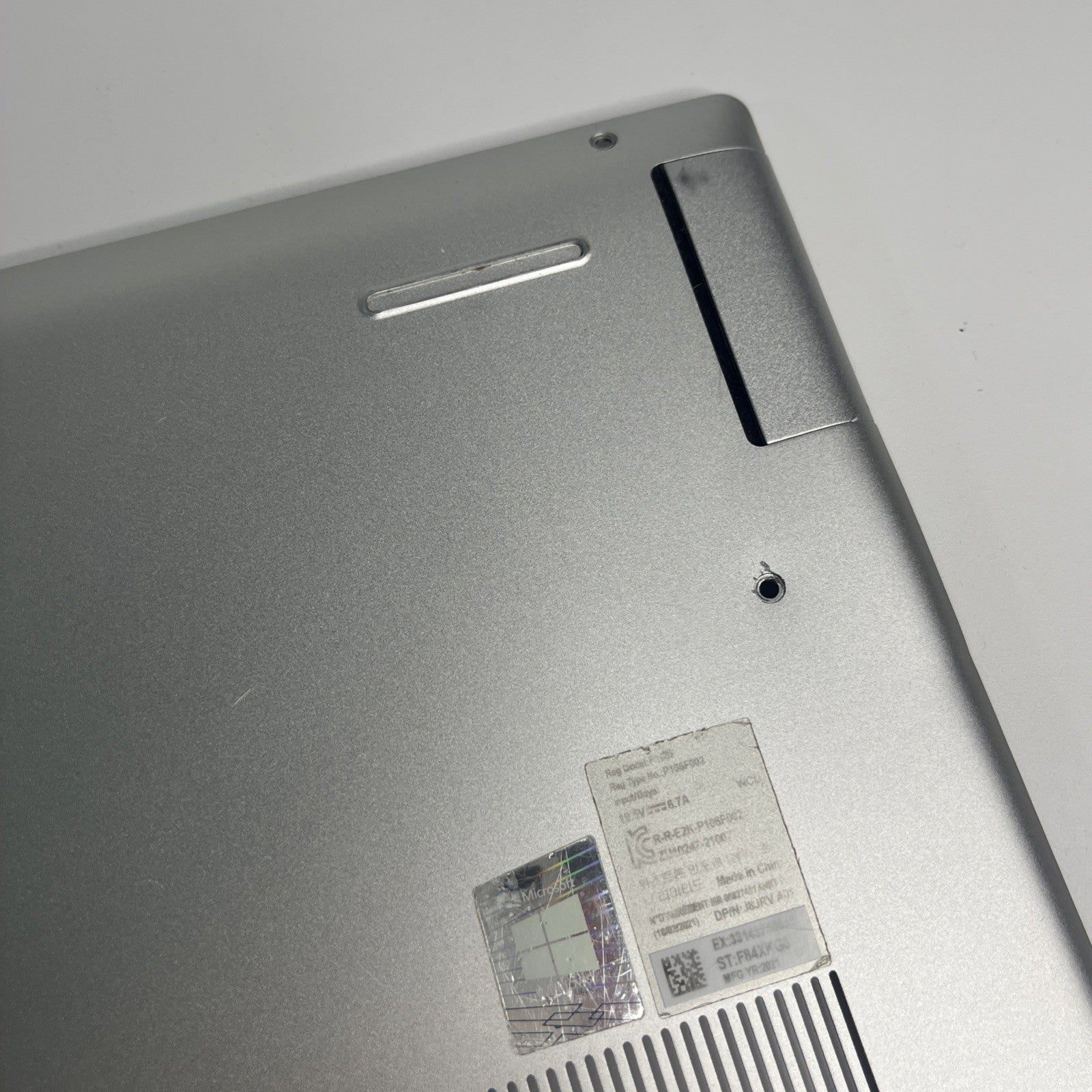 Genuine Dell Inspiron 15 7510 Bottom Cover Silver CN-0F48H2-JTN00