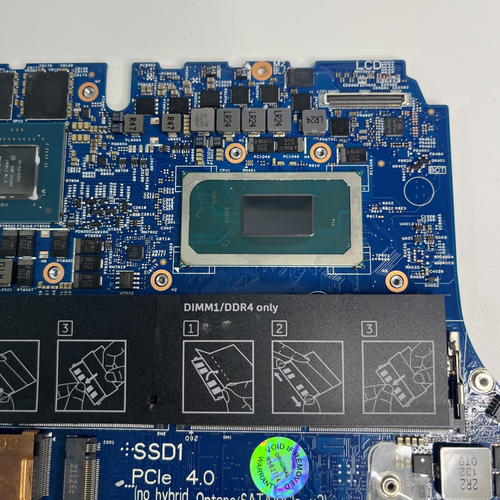 Genuine Dell Inspiron 15 7510 i7-11800H Mortherboard RTX 3050 Working 