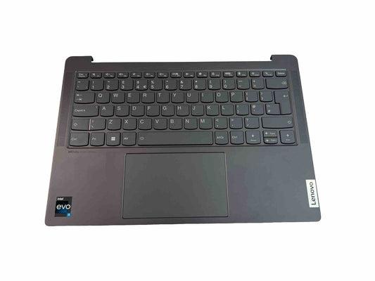 Lenovo Yoga 6 14IAP8 Complete Palmrest Cover Touchpad Keyboard UK Grey Speakers