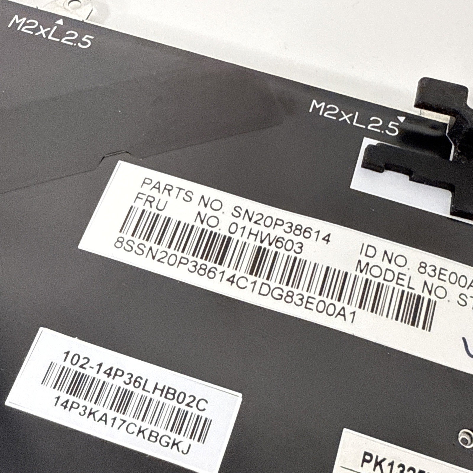 Lenovo Thinkpad Yoga 370 Genuine UK Backlit Keyboard 01HW603 (2 KEYS MISSING)