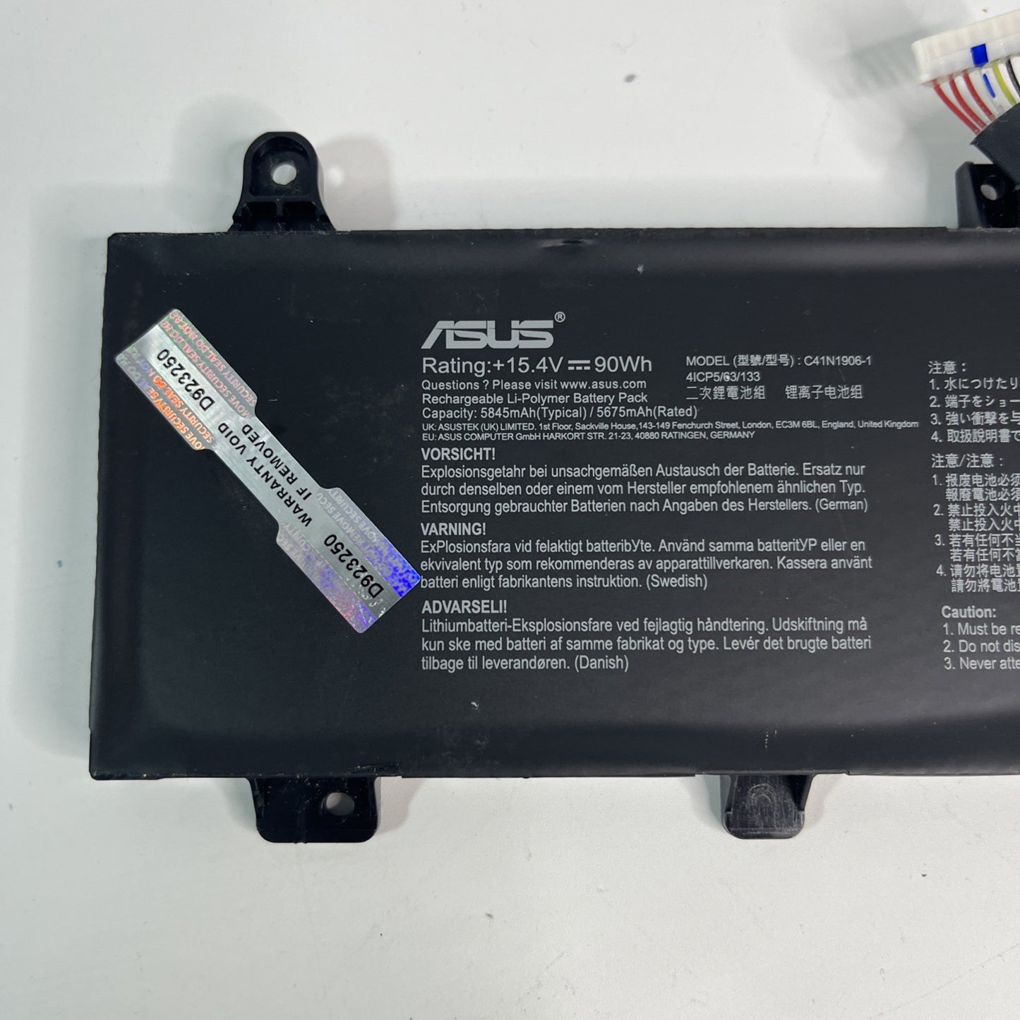 Battery for Asus TUF Gaming A15 FA506IV FA706IU F15 FX506 C41N1906 C41N1906-1 UK
