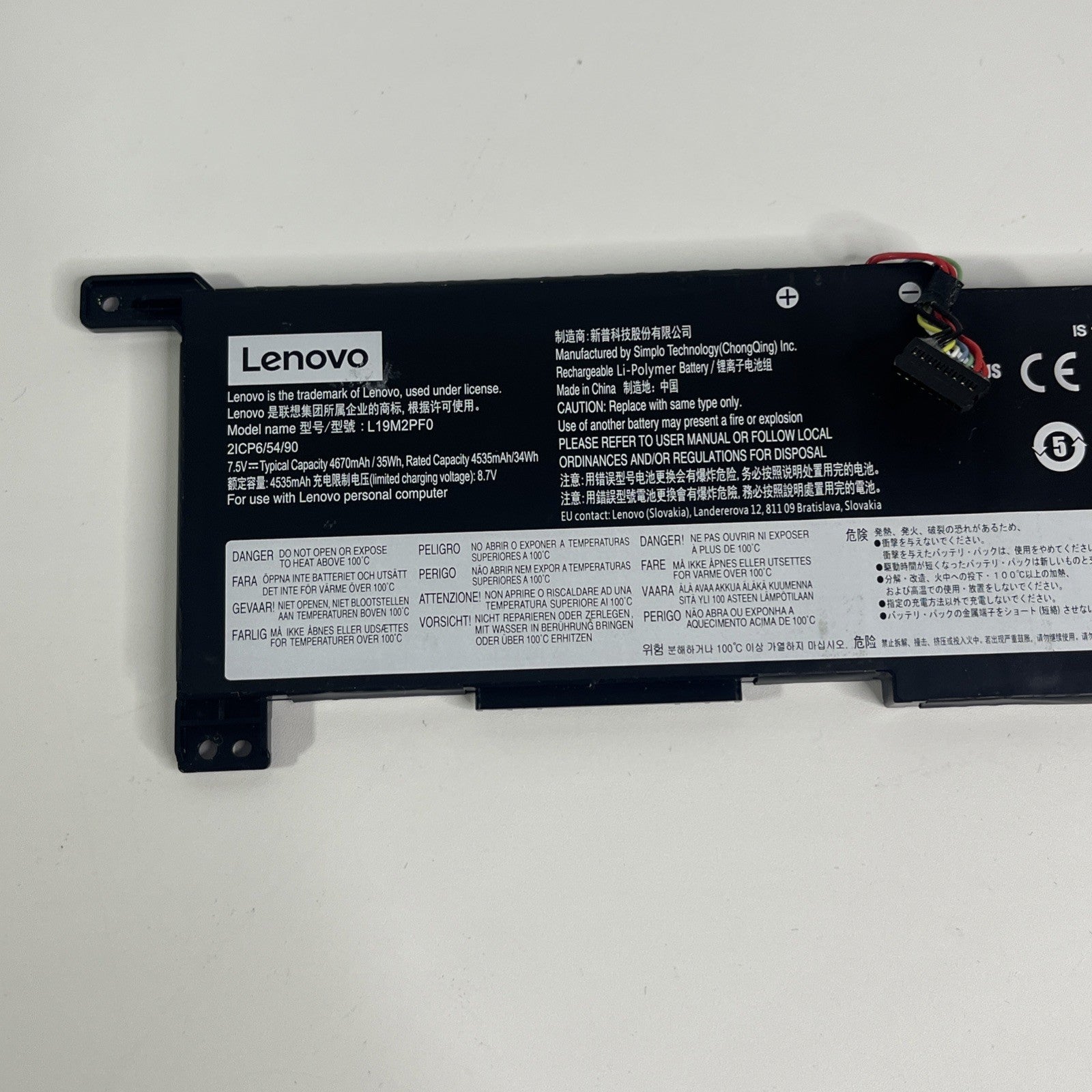 Genuine Lenovo IdeaPad SLIM 1-14AST-05, L19M2PF0, L19C2PF0 Laptop Battery |