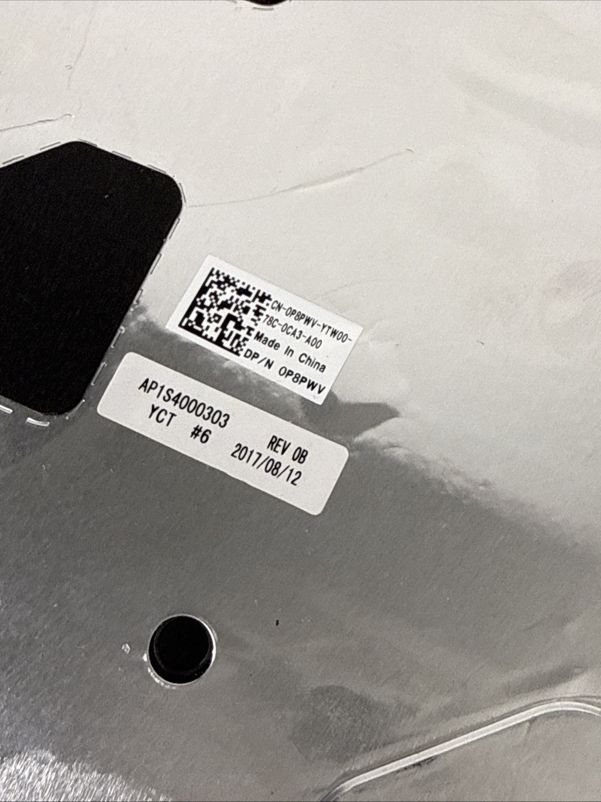 Genuine DELL LATITUDE 5580 E5580 LCD Rear Back Cover Top Lid 0P8PWV