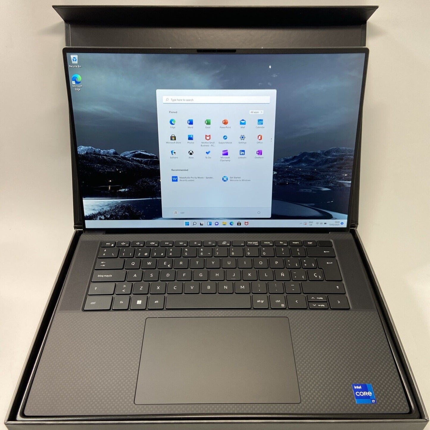 Dell XPS 15 9520 Laptop i7-12700H Gen 16GB RAM 1TB SSD RTX 3050 Ti Spanish KB