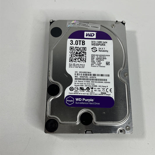 Western Digital WD Purple 3TB,Internal,5400 RPM,8.89 cm (3.5") (WD30PURX)...