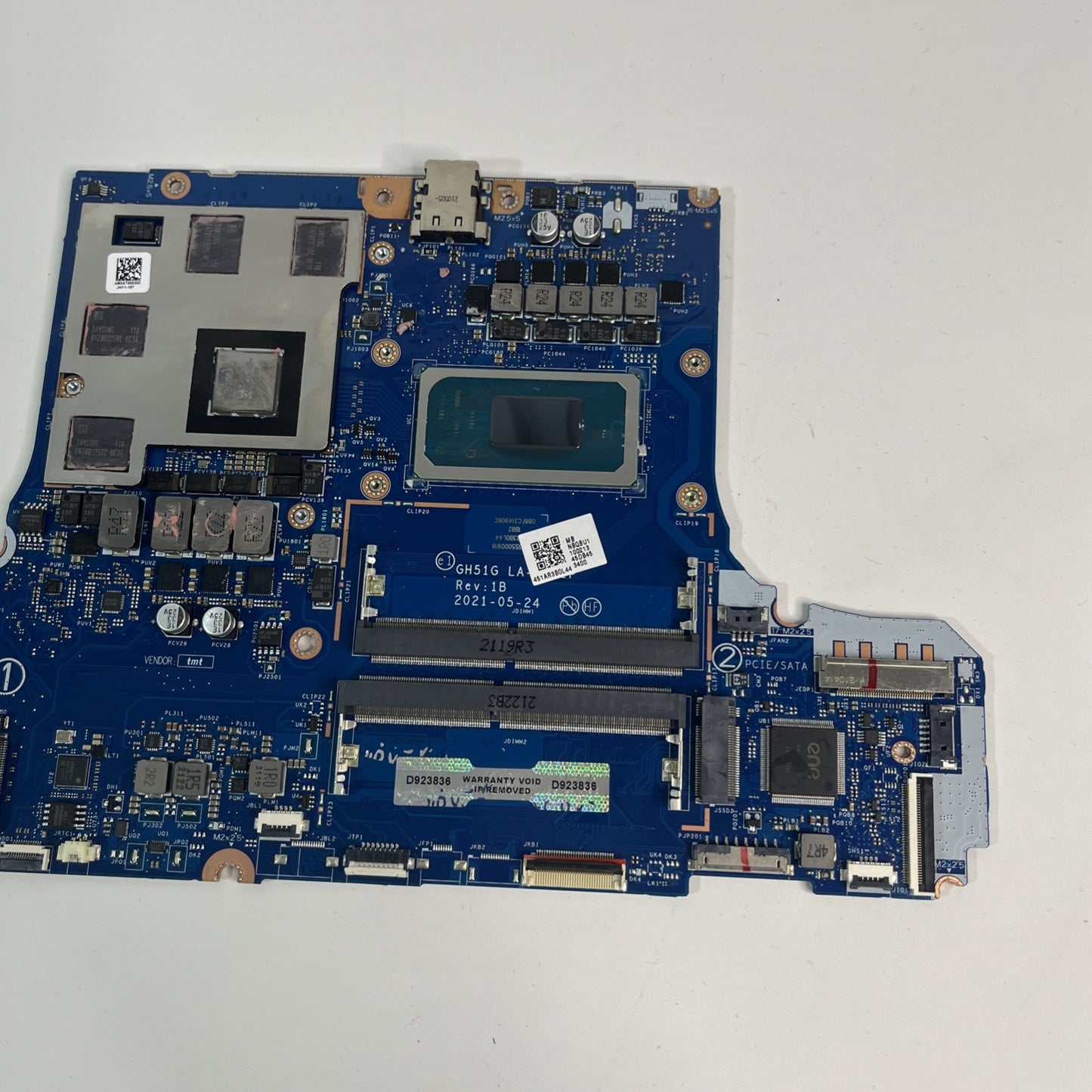 Acer Nitro 5 AN515-57 Motherboard I5-11400H RTX 3050. Power Up No Display