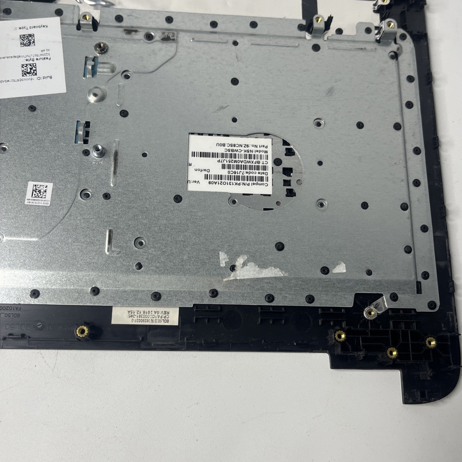 Genuine Silver HP 255 G5 Notebook Palmrest Keyboard And Touchpad.