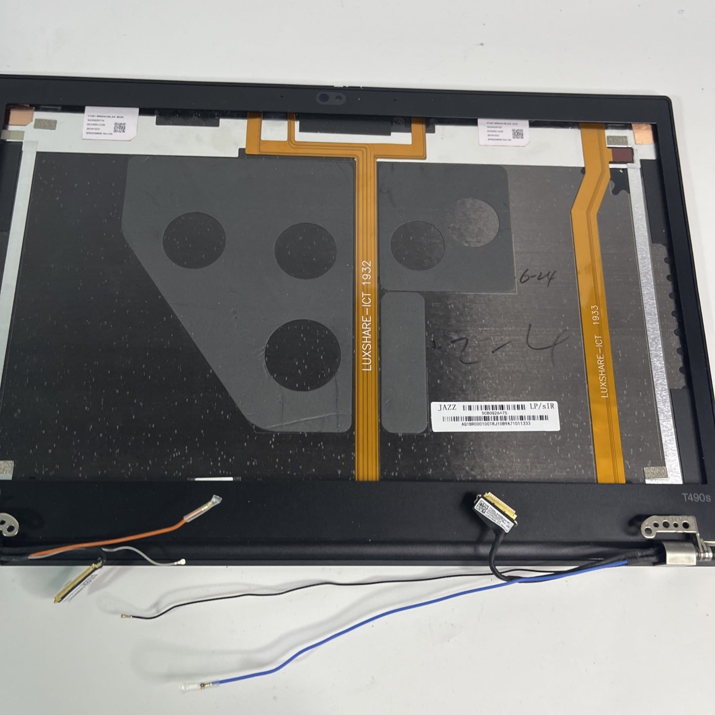 Lenovo ThinkPad T490S T14S LCD Rear Top Lid Back Cover And Bezel