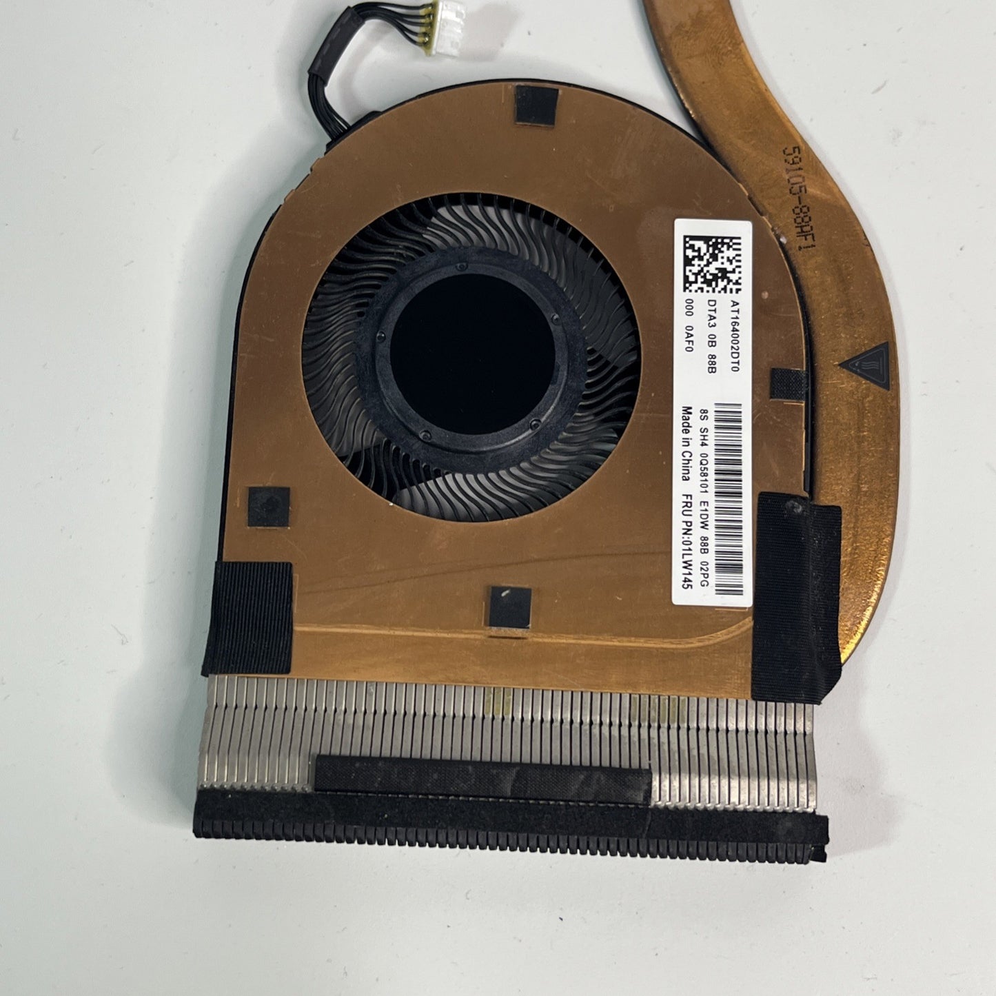 Genuine Black Lenovo ThinkPad L480 Cpu Cooling Fan And Heatsink 01LW145