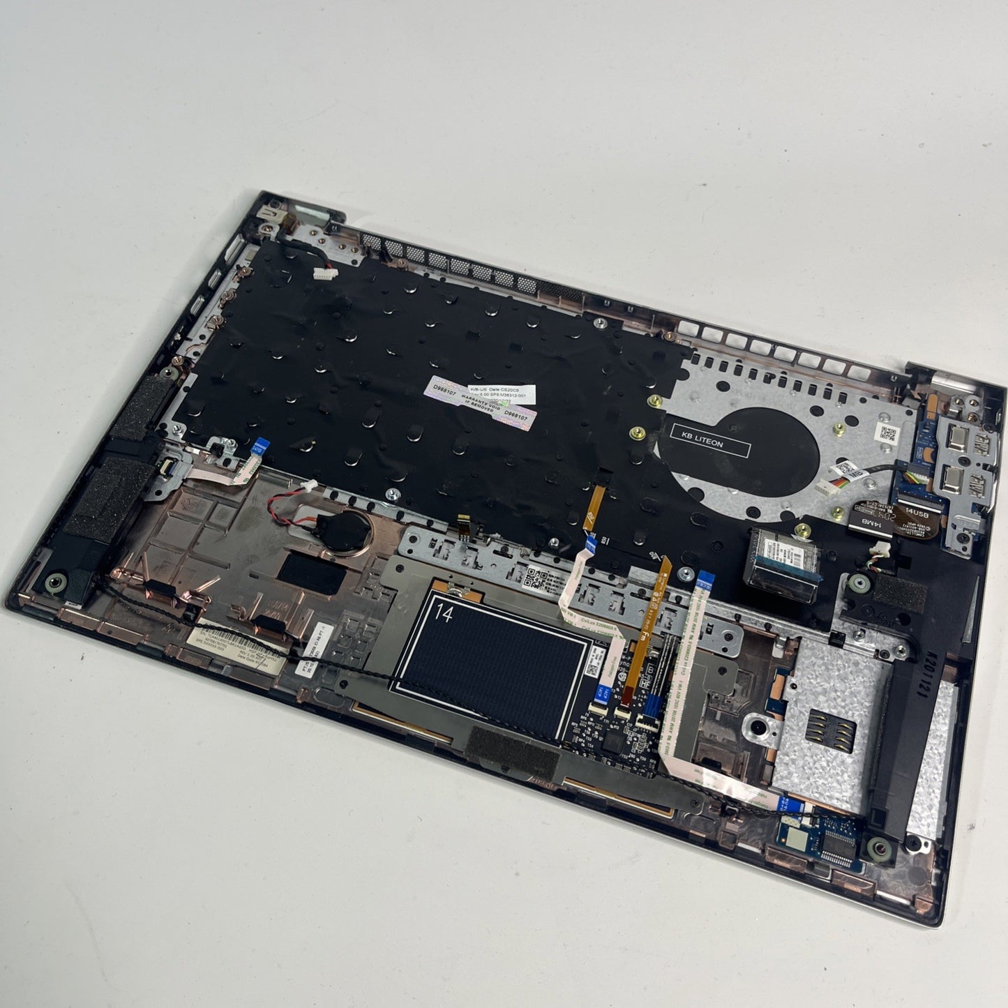 Genuine Silver HP EliteBook 840 G7 Complete Palmrest Missing Key