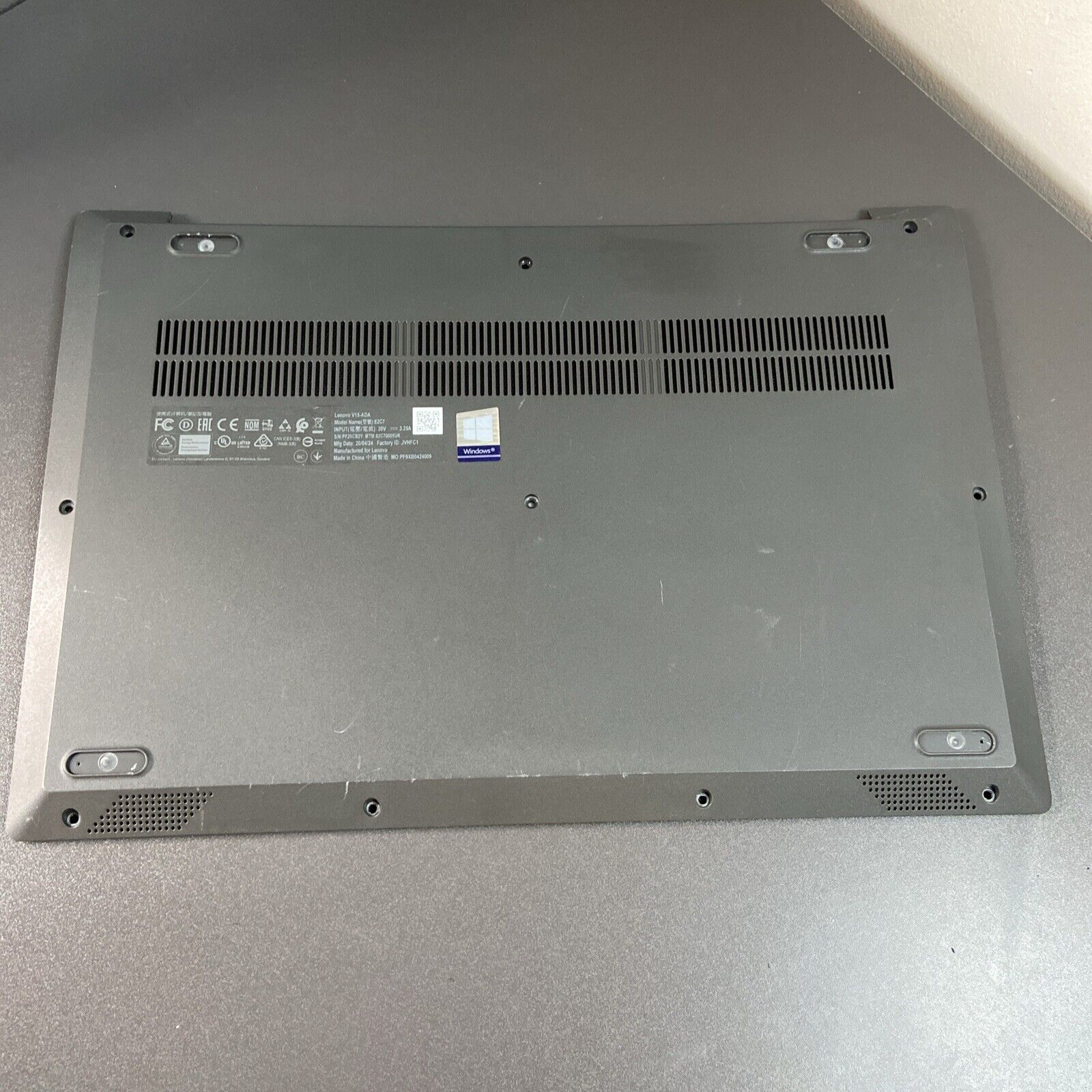 Genuine Lenovo V15-ADA Bottom Base Cover AP1RU000100