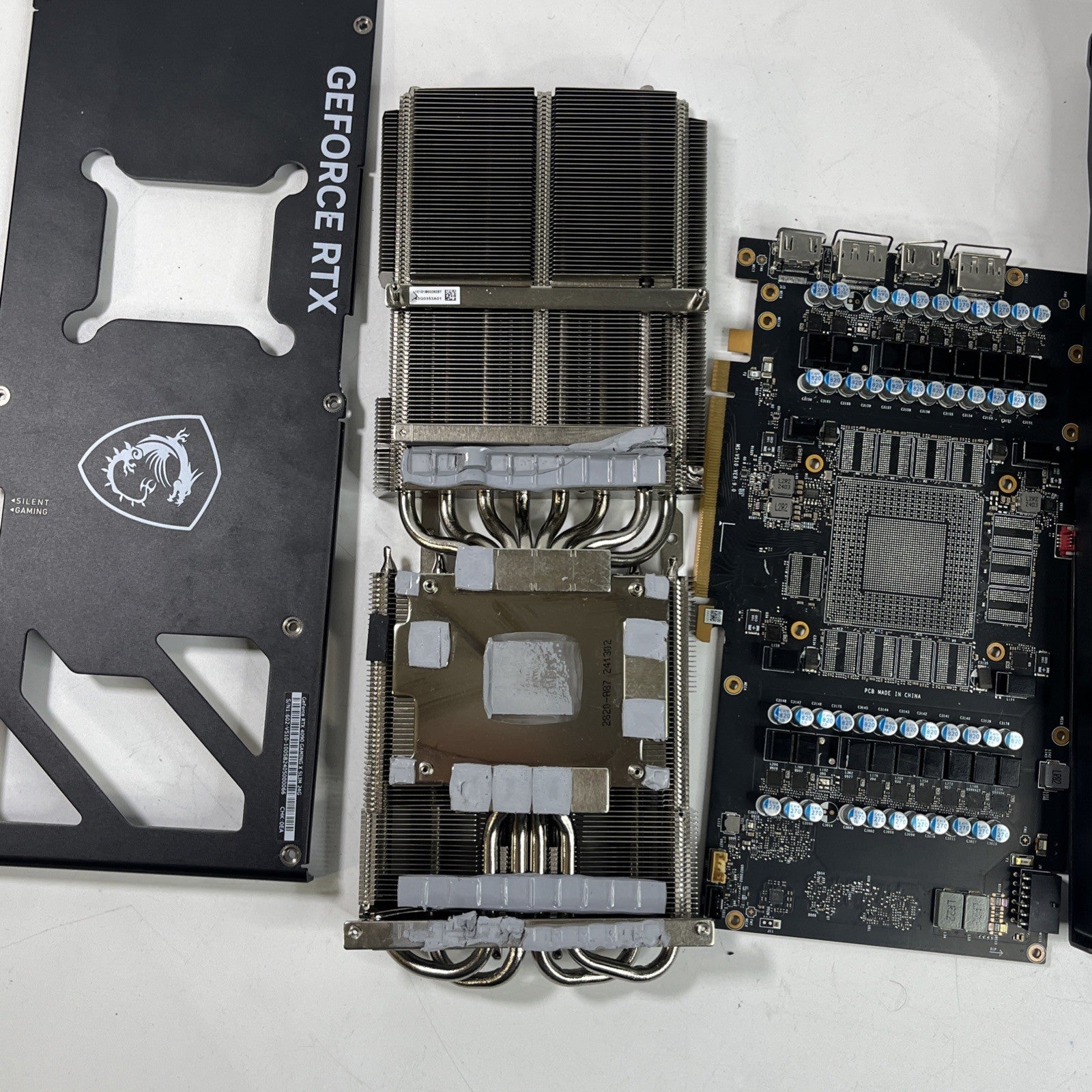 MSI GeForce RTX 4090 24 GB Black  3X Gaming X Slim GDDr6X .taken Parts