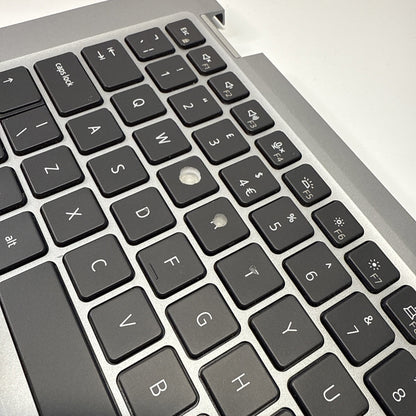Genuine Dell Latitude 5320 Palmrest & UK Keyboard Silver 0VJ41Y (Paint Chipping)